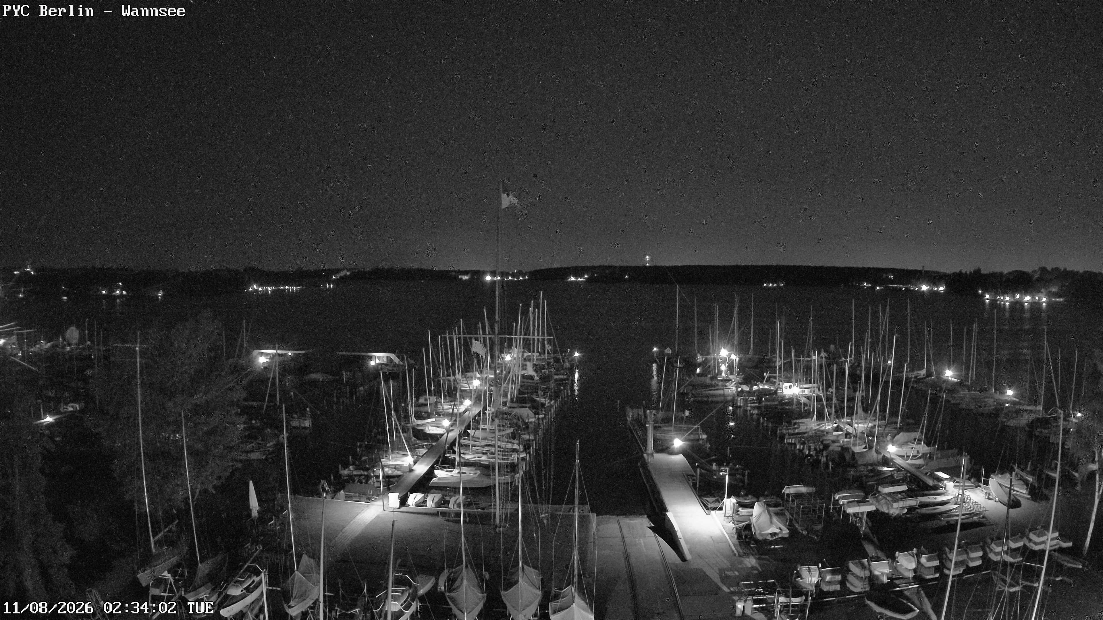 Archiv Foto Webcam Berlin: Potsdamer Yachtclub am Wannsee