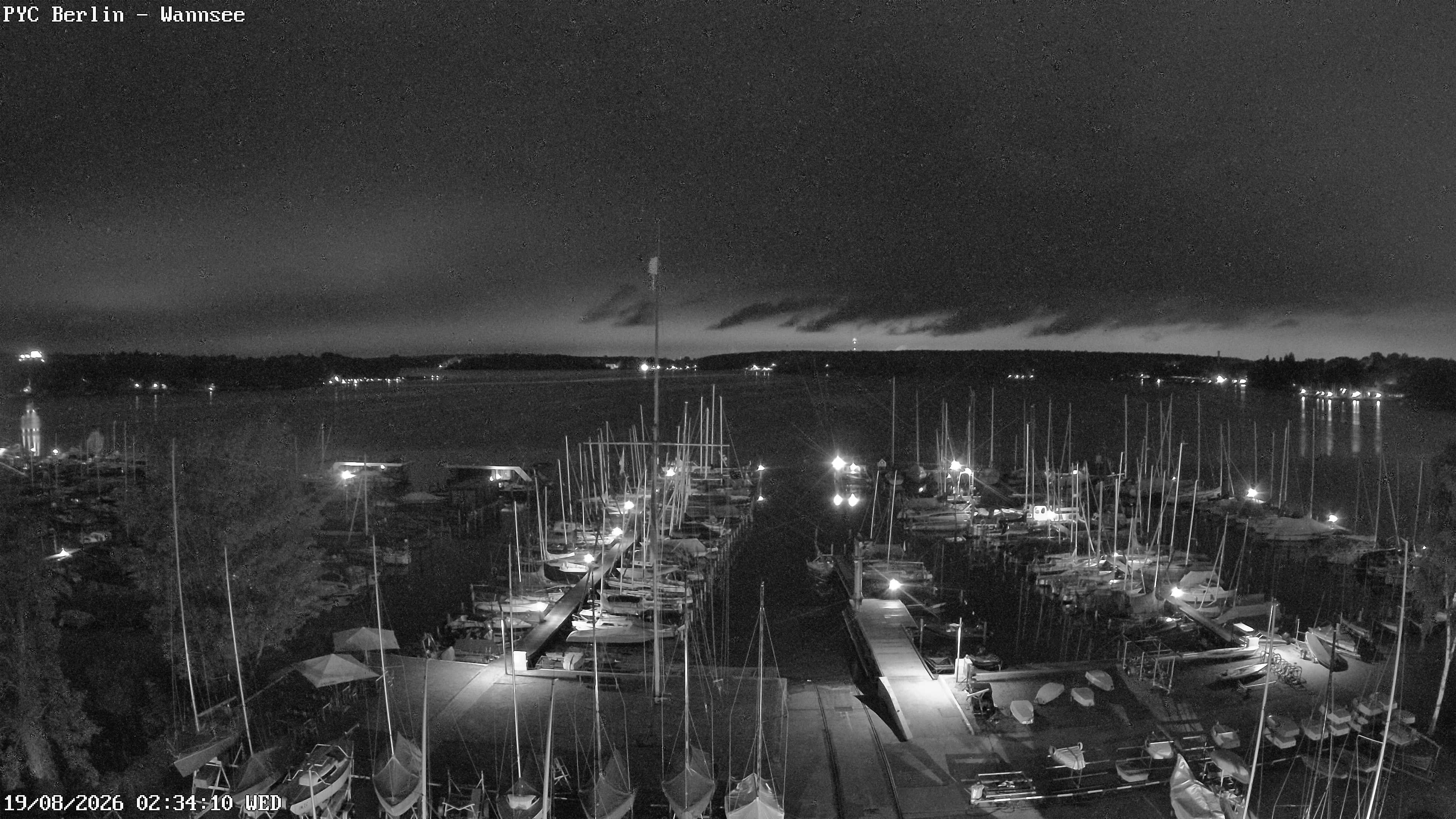 Archiv Foto Webcam Berlin: Potsdamer Yachtclub am Wannsee