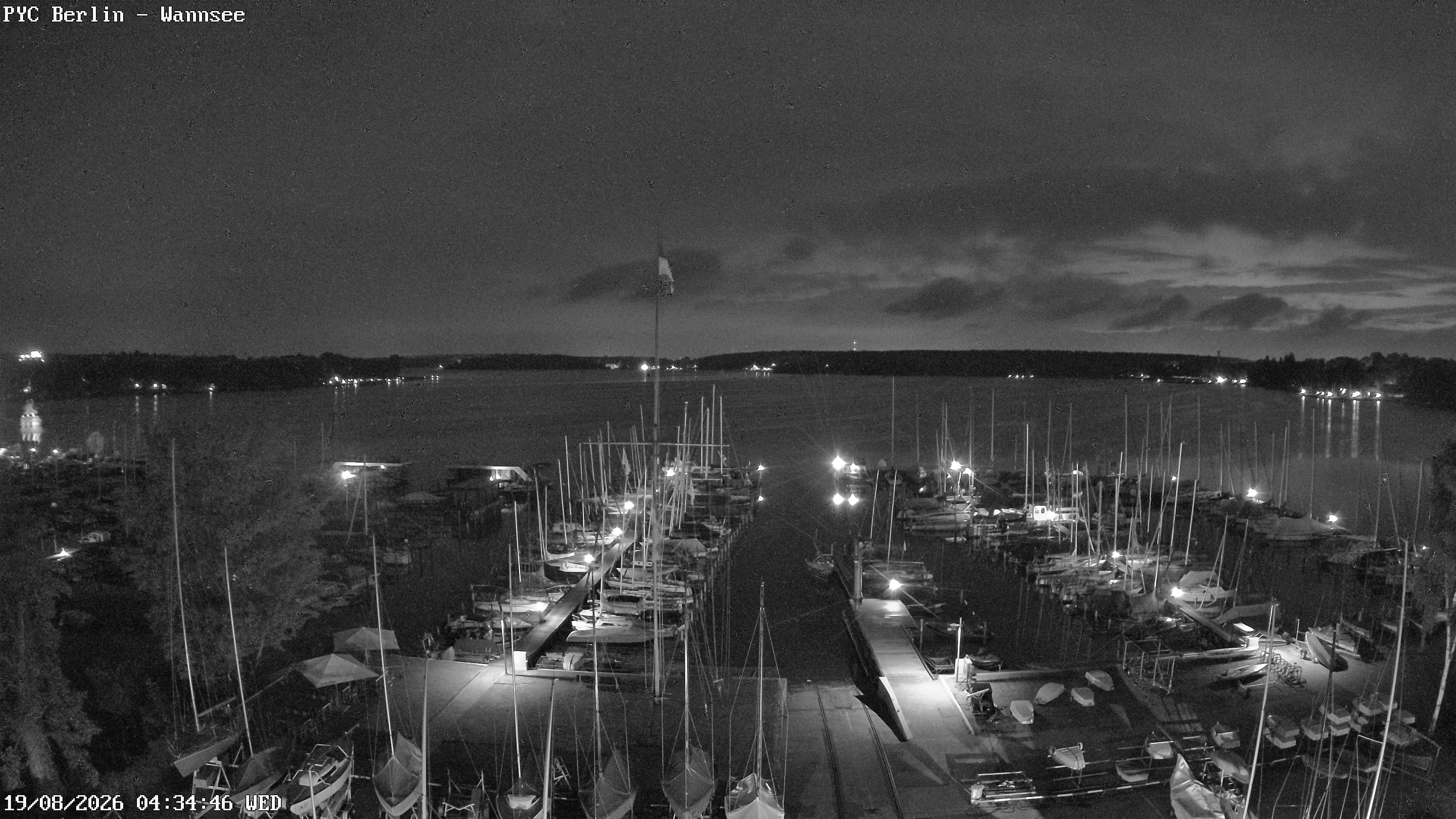 Archiv Foto Webcam Berlin: Potsdamer Yachtclub am Wannsee