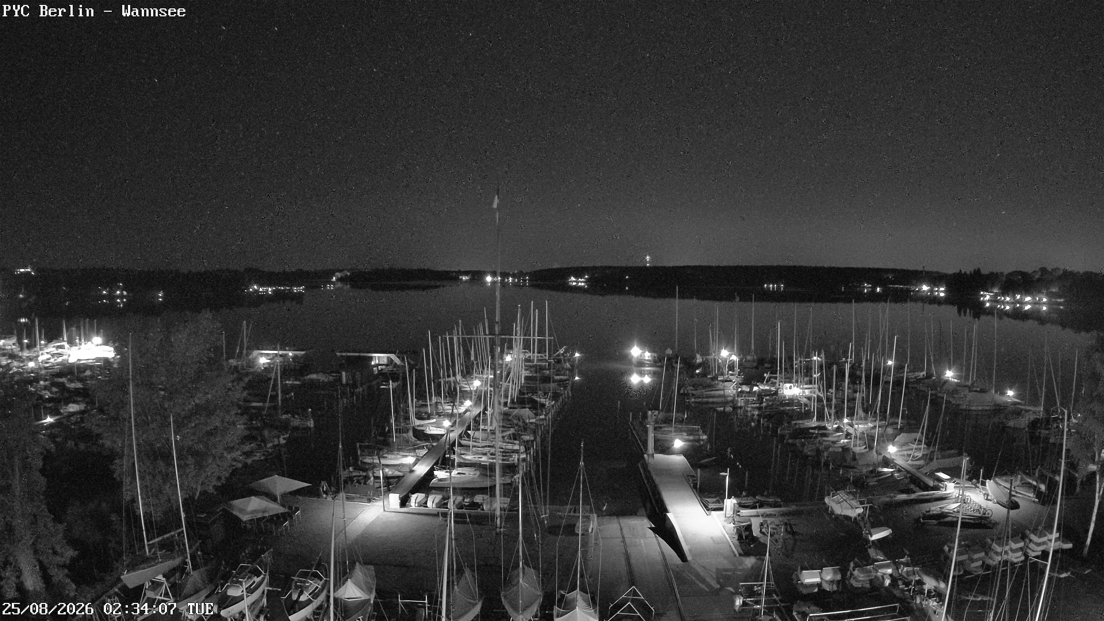 Archiv Foto Webcam Berlin: Potsdamer Yachtclub am Wannsee