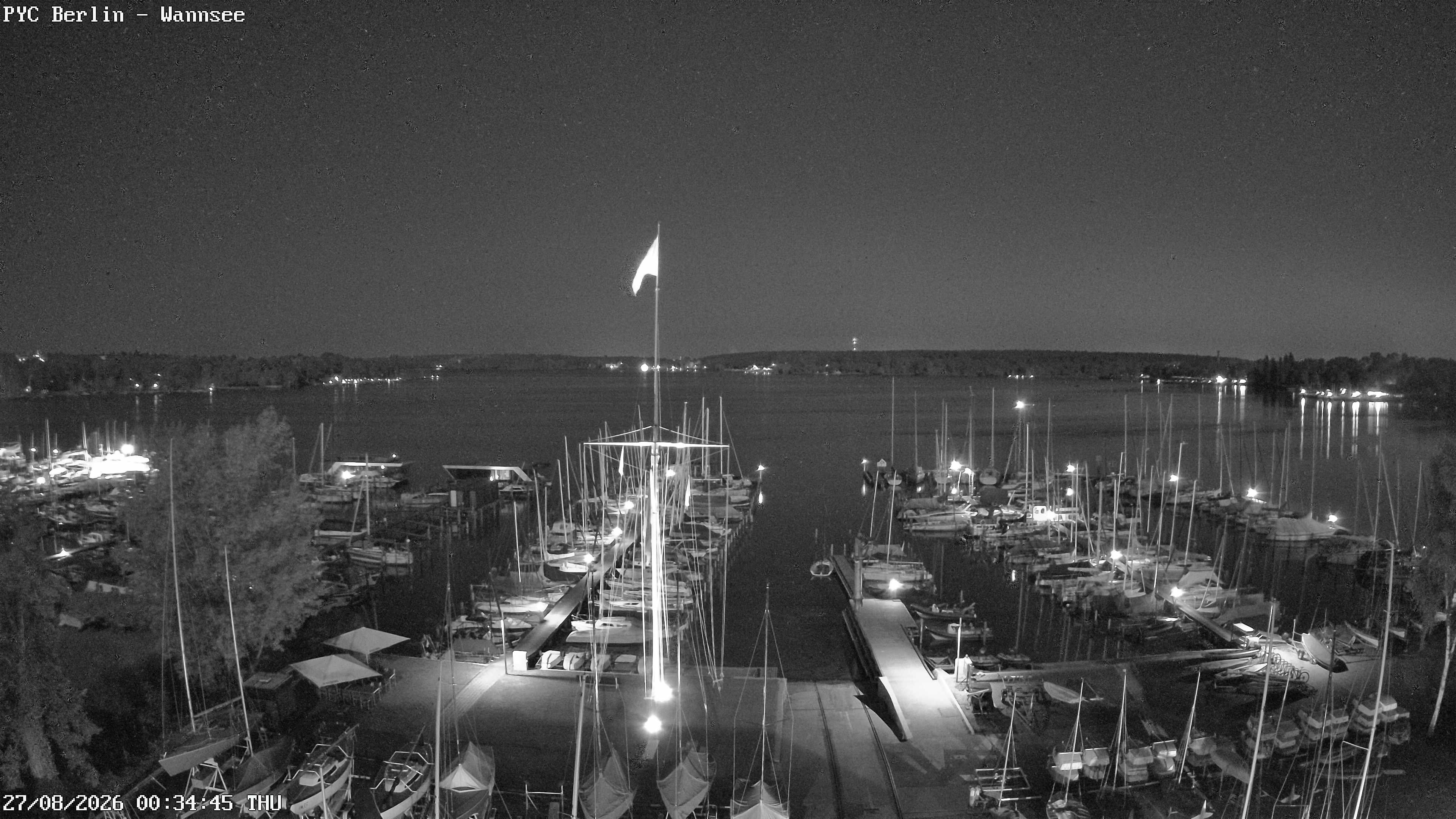 Archiv Foto Webcam Berlin: Potsdamer Yachtclub am Wannsee