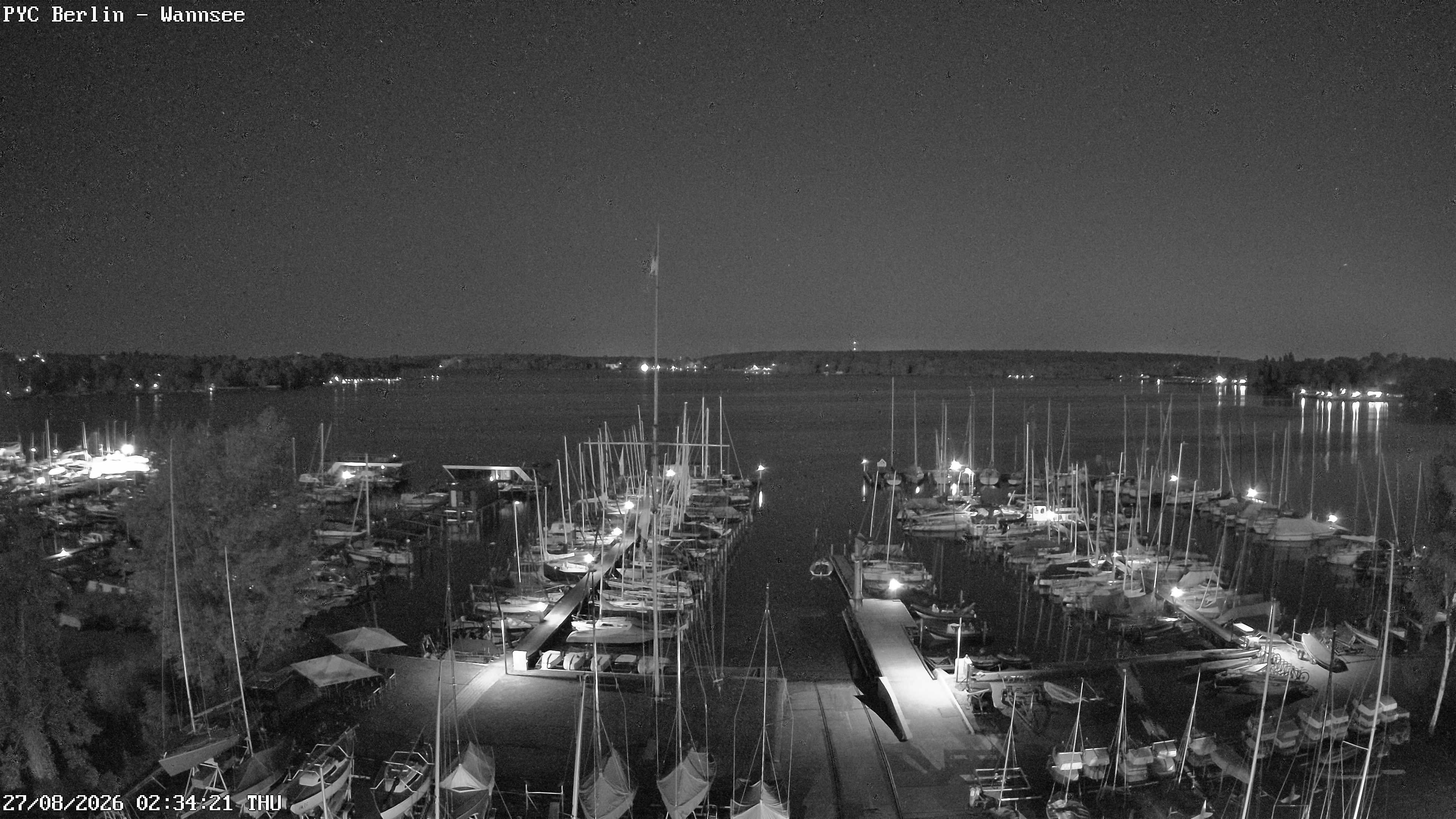 Archiv Foto Webcam Berlin: Potsdamer Yachtclub am Wannsee