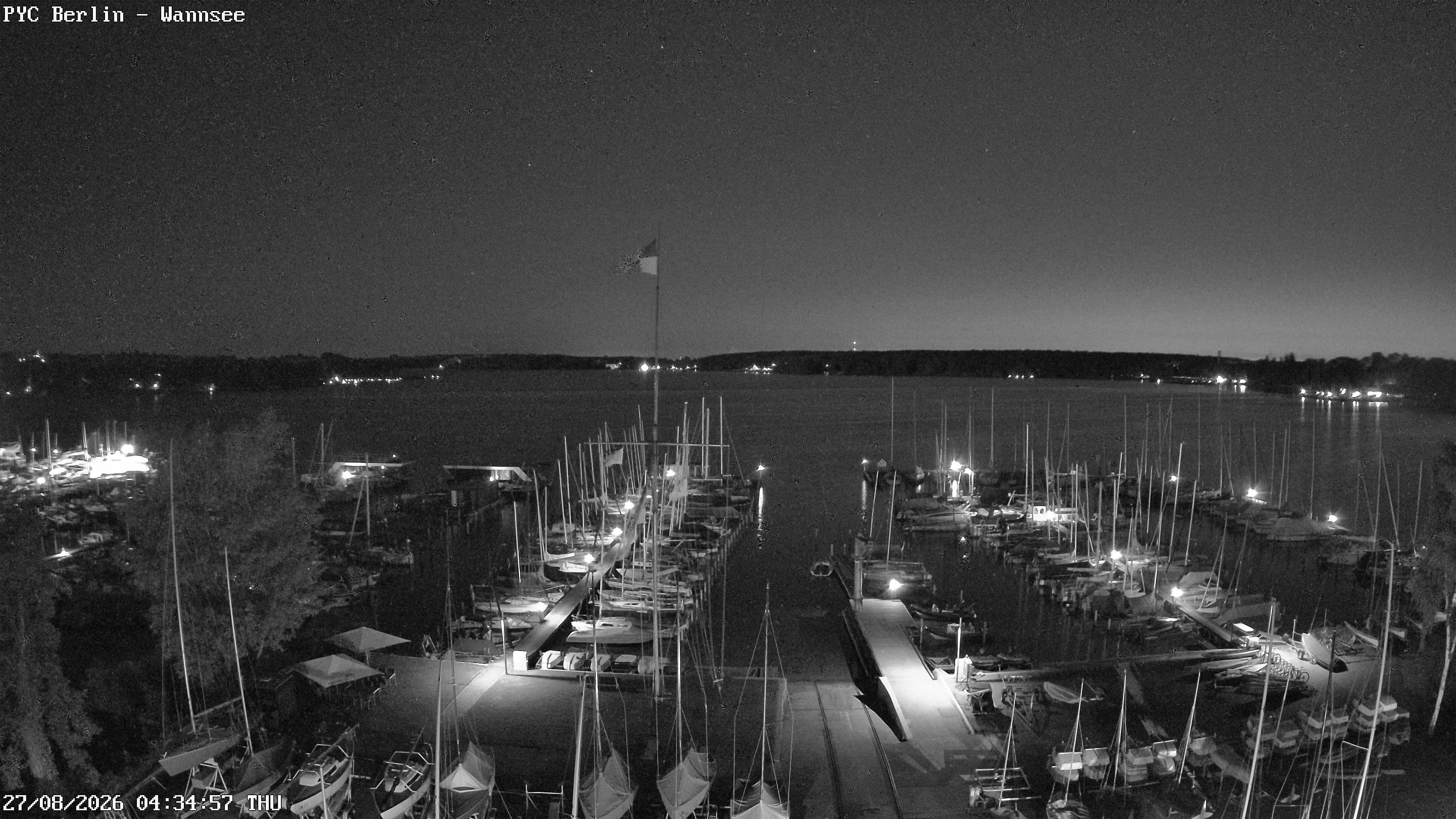 Archiv Foto Webcam Berlin: Potsdamer Yachtclub am Wannsee