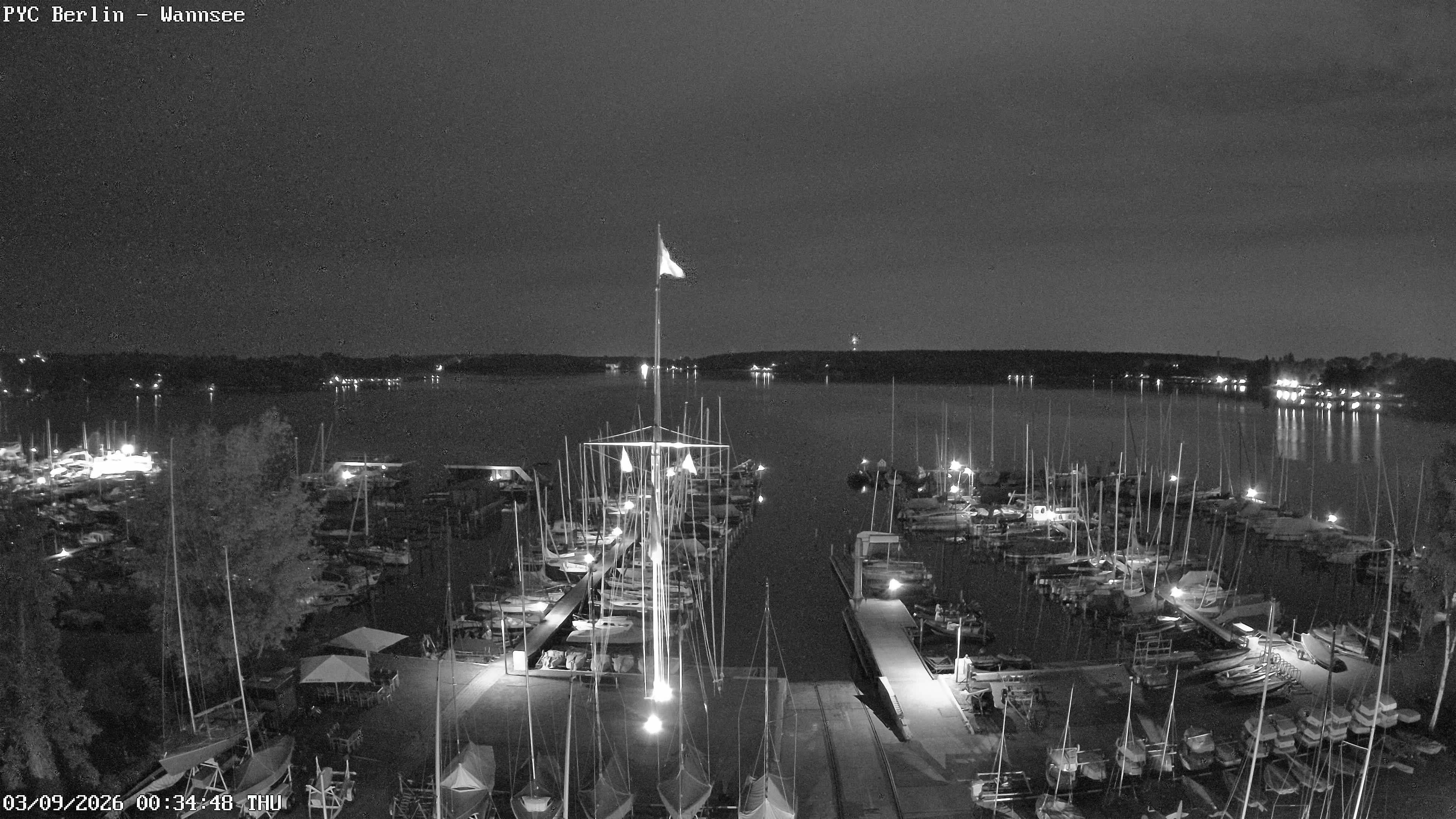 Archiv Foto Webcam Berlin: Potsdamer Yachtclub am Wannsee