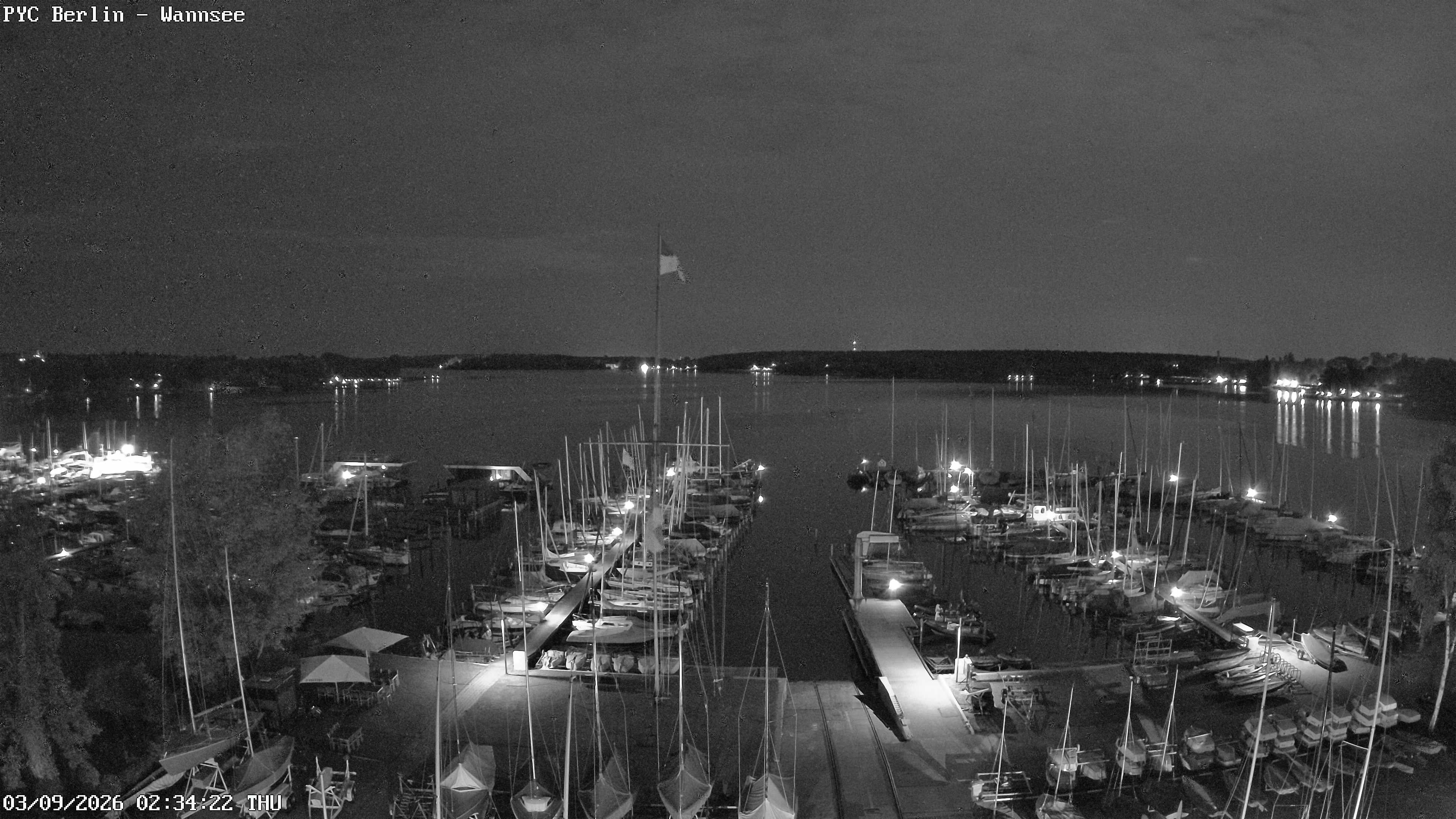 Archiv Foto Webcam Berlin: Potsdamer Yachtclub am Wannsee