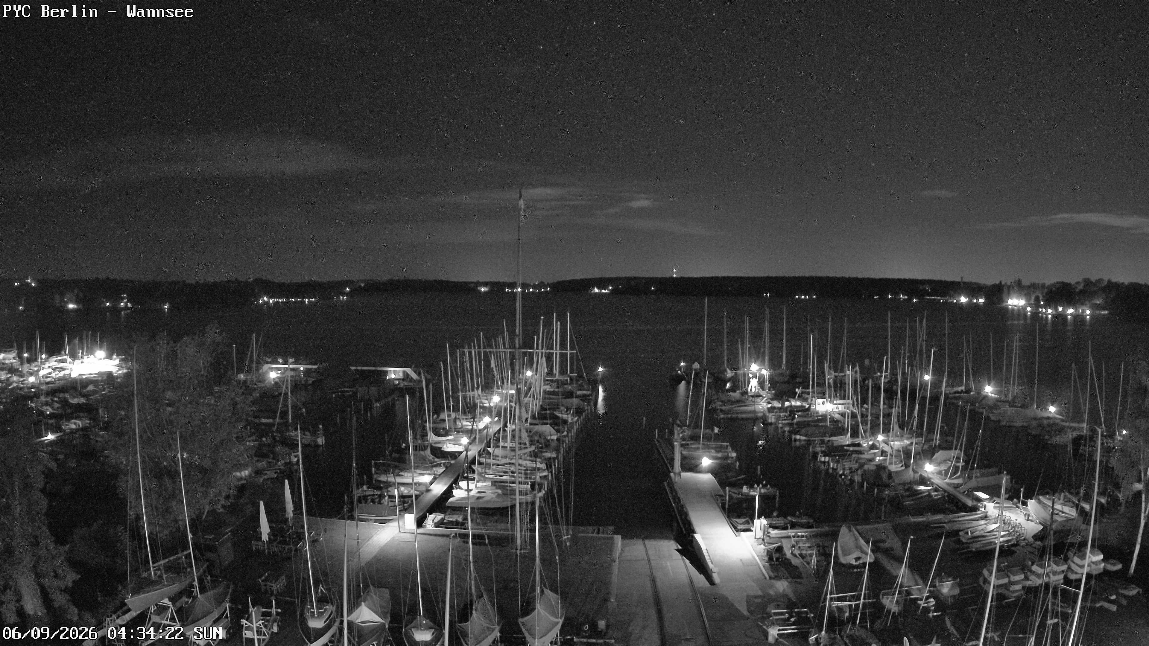 Archiv Foto Webcam Berlin: Potsdamer Yachtclub am Wannsee