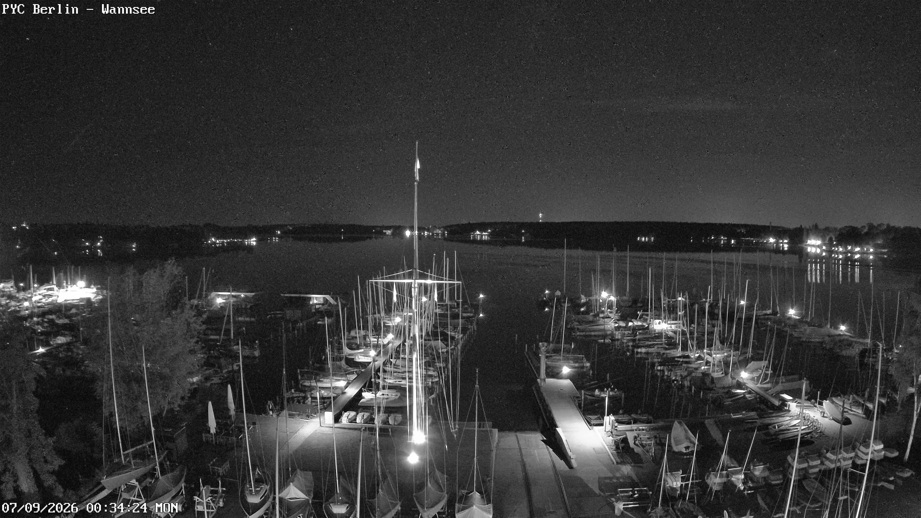 Archiv Foto Webcam Berlin: Potsdamer Yachtclub am Wannsee