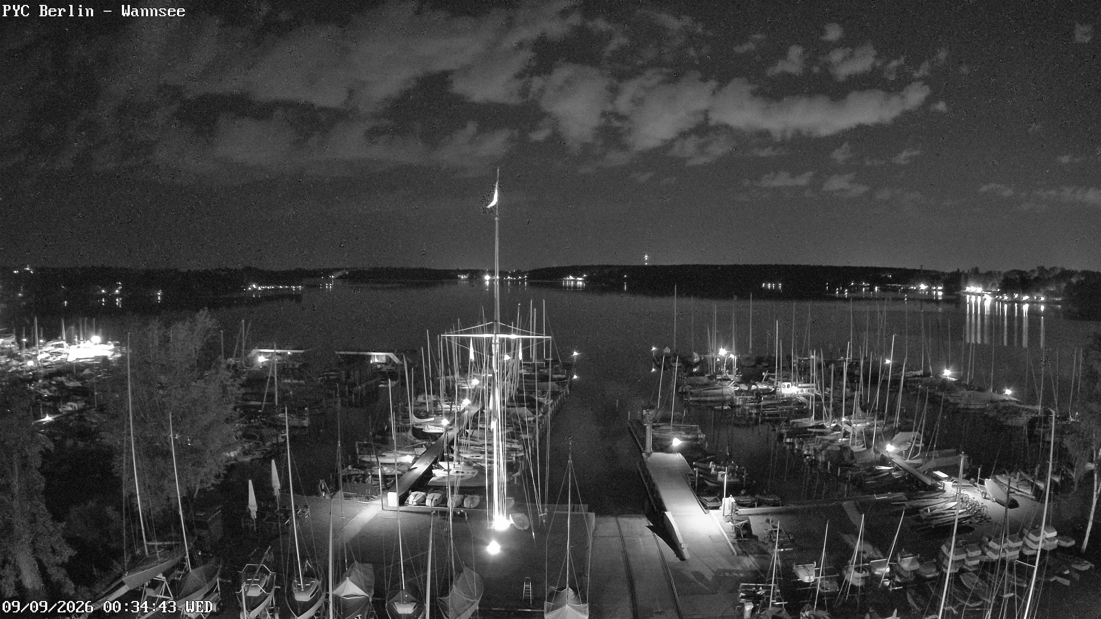 Archiv Foto Webcam Berlin: Potsdamer Yachtclub am Wannsee