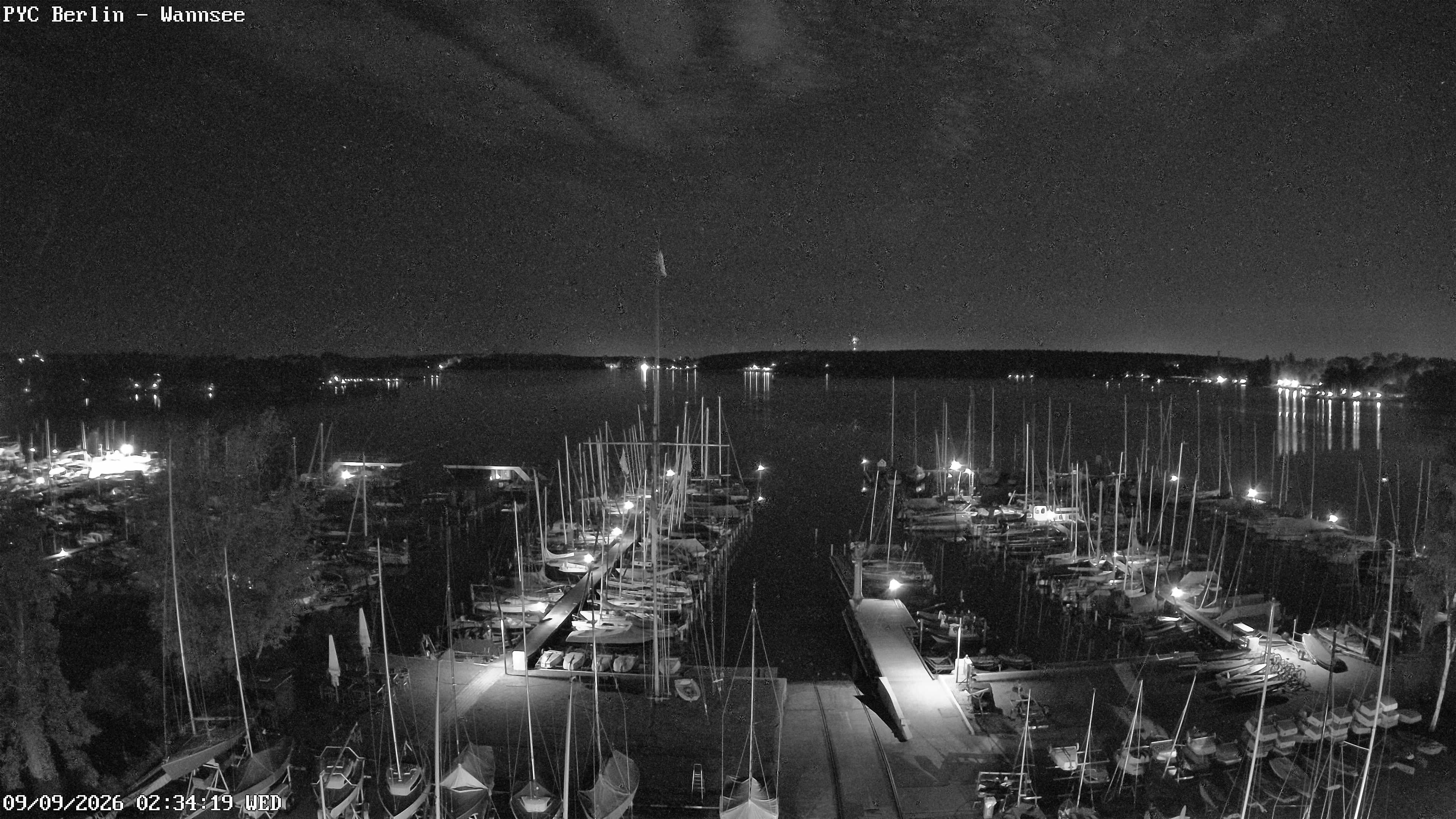 Archiv Foto Webcam Berlin: Potsdamer Yachtclub am Wannsee
