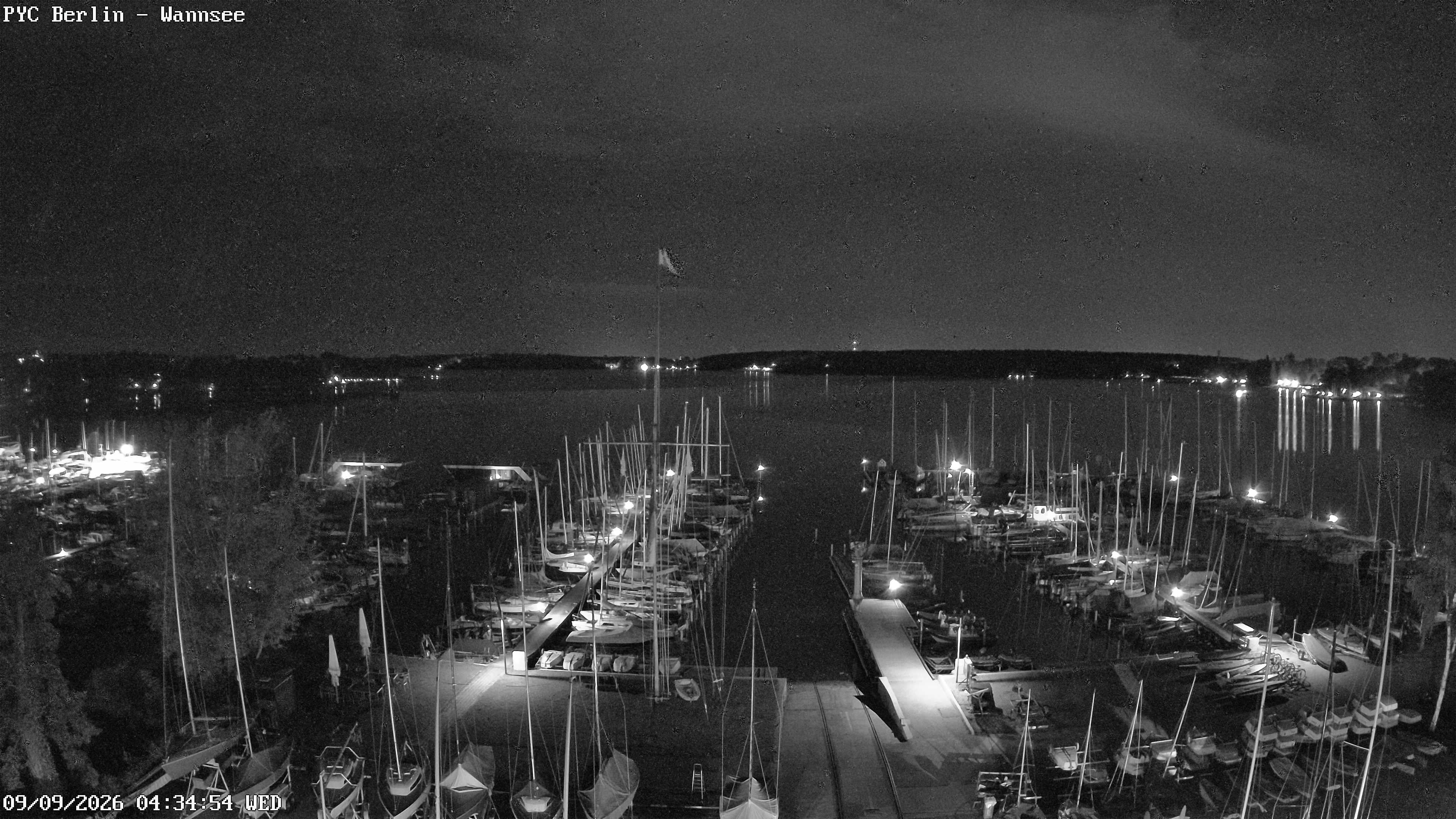 Archiv Foto Webcam Berlin: Potsdamer Yachtclub am Wannsee