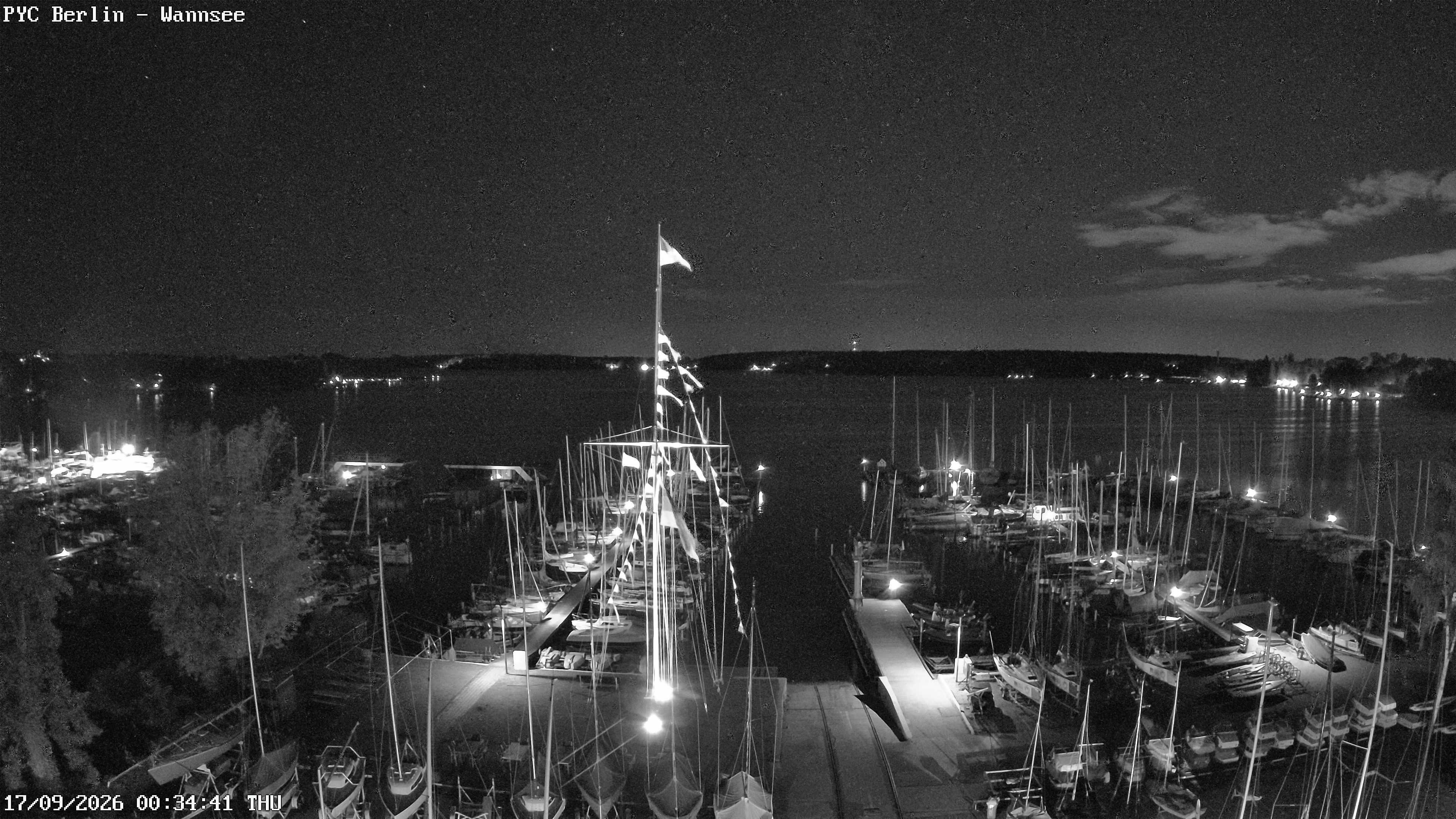 Archiv Foto Webcam Berlin: Potsdamer Yachtclub am Wannsee