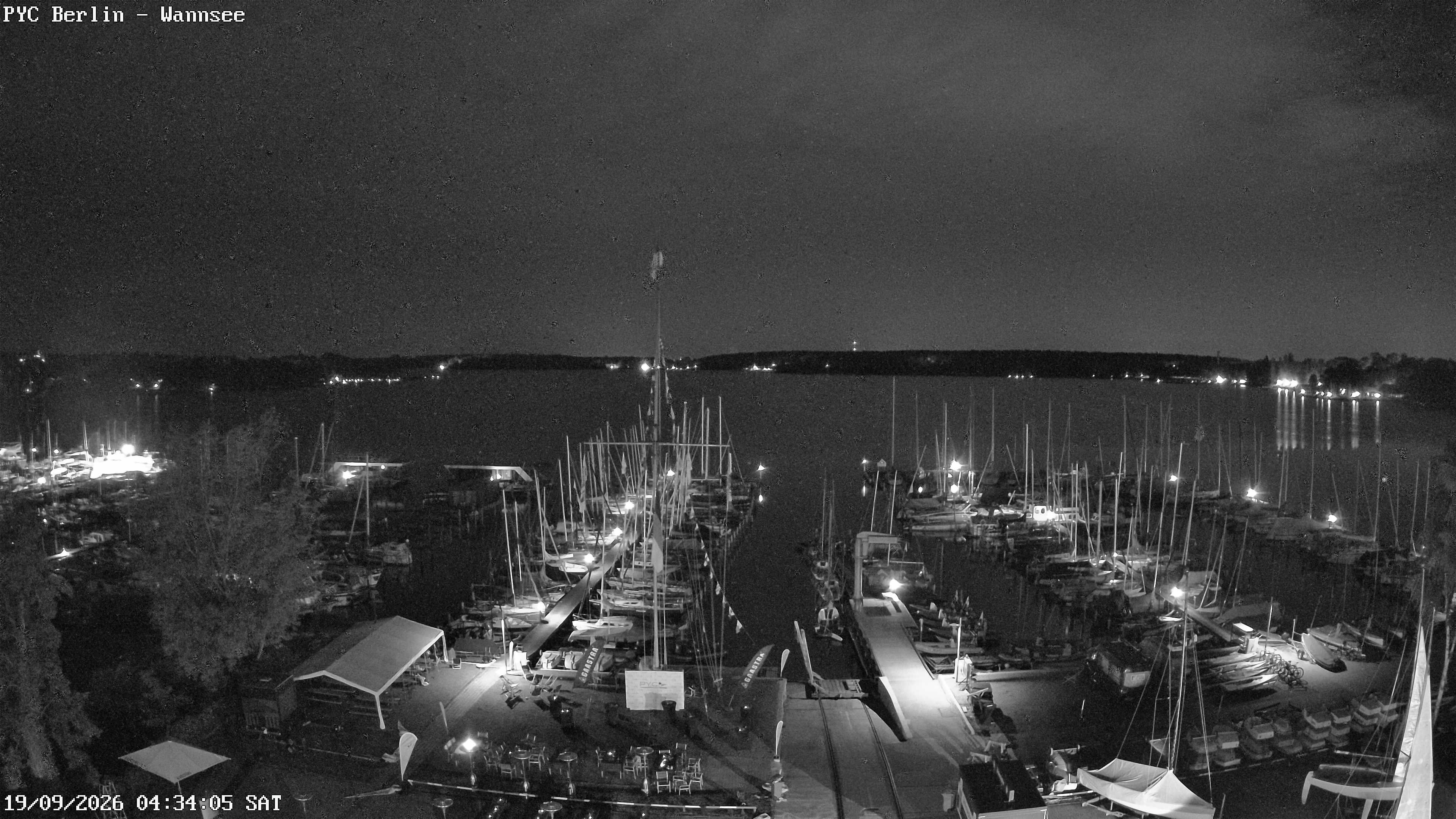 Archiv Foto Webcam Berlin: Potsdamer Yachtclub am Wannsee