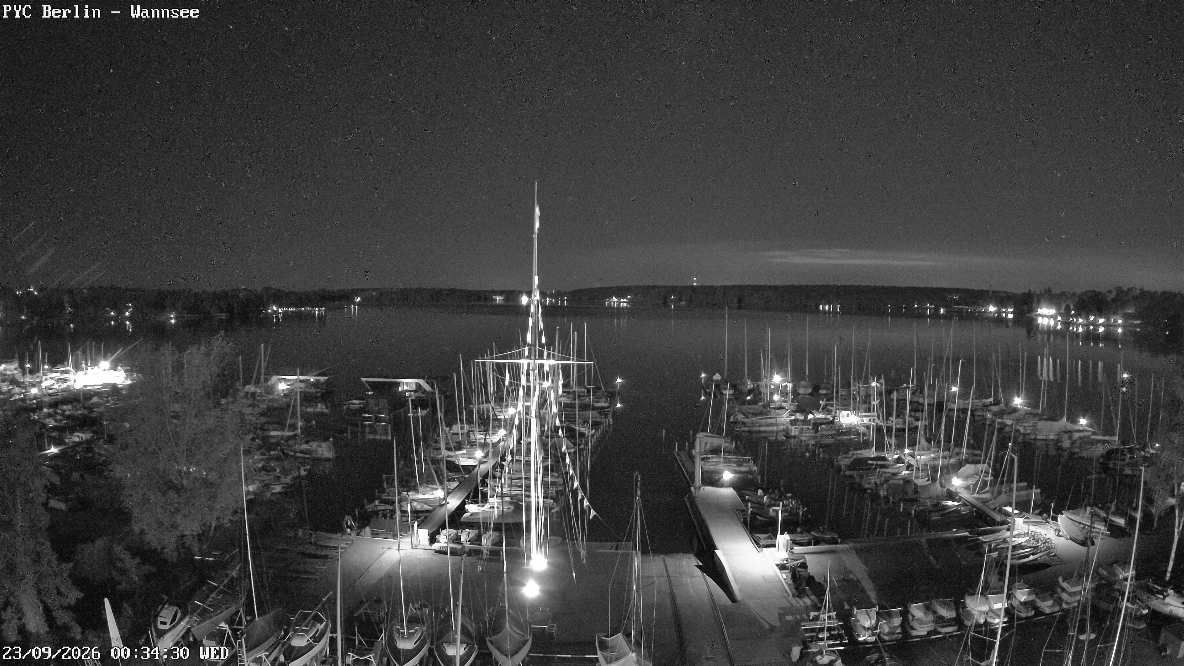 Archiv Foto Webcam Berlin: Potsdamer Yachtclub am Wannsee