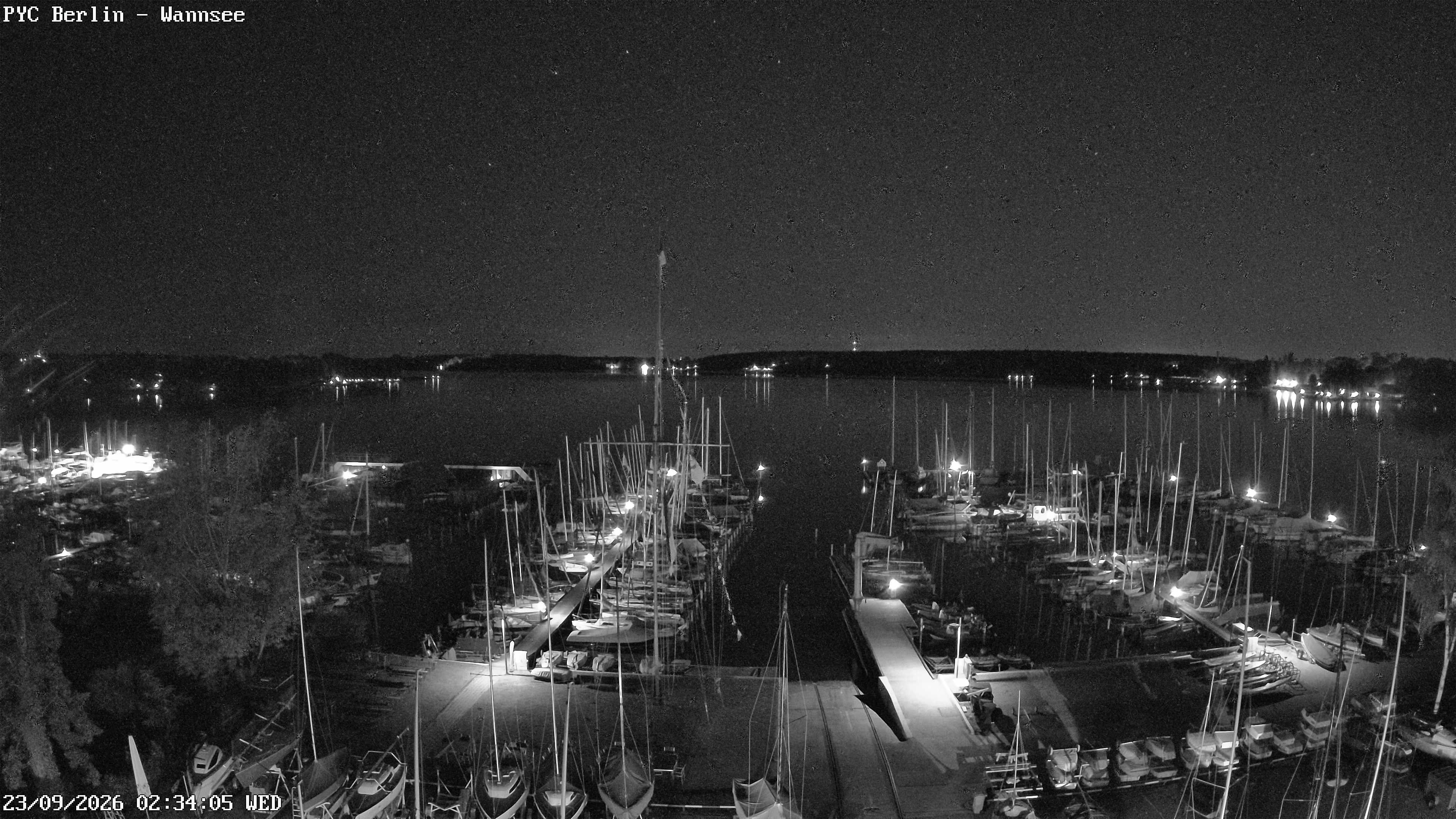 Archiv Foto Webcam Berlin: Potsdamer Yachtclub am Wannsee