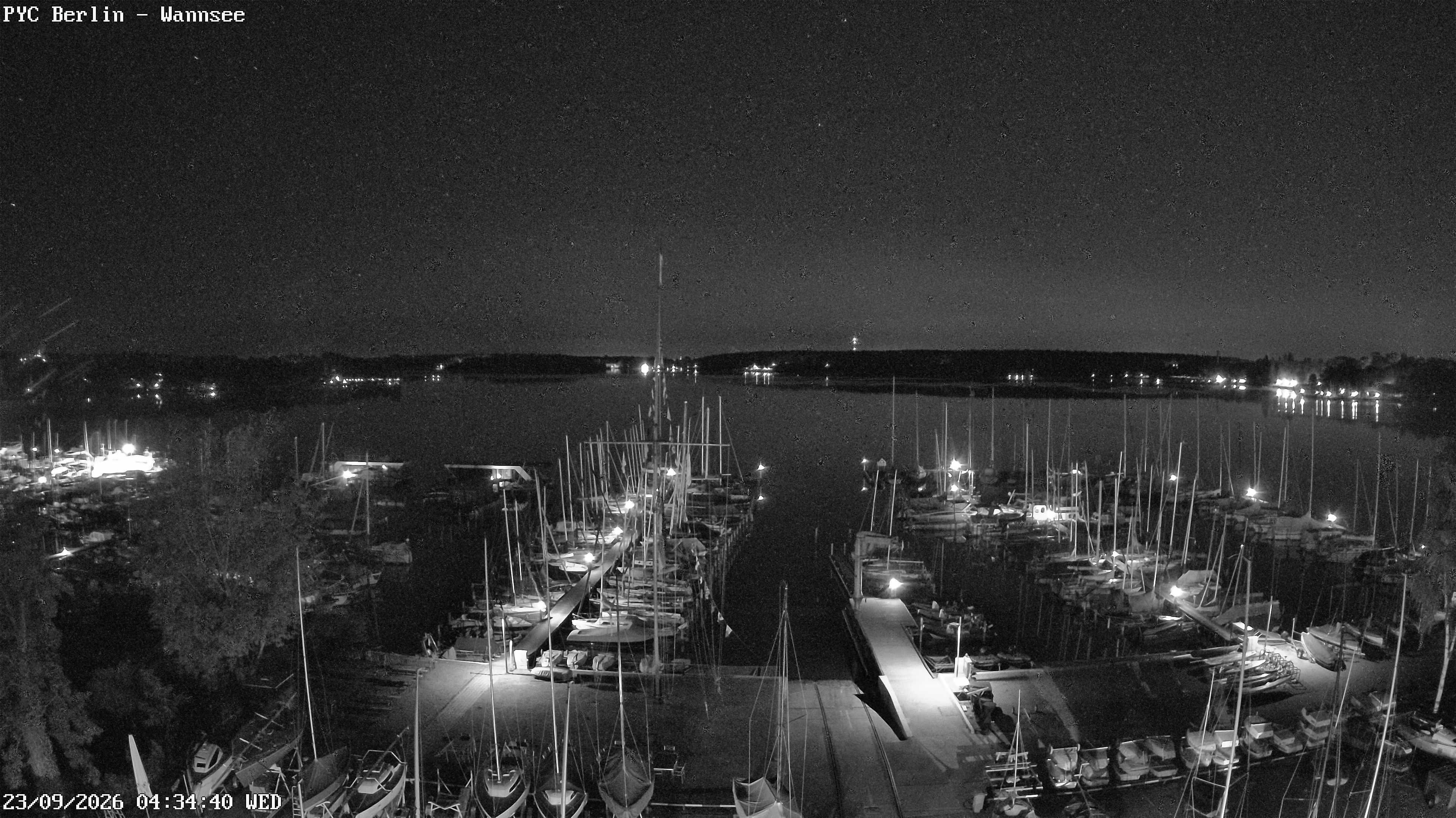 Archiv Foto Webcam Berlin: Potsdamer Yachtclub am Wannsee