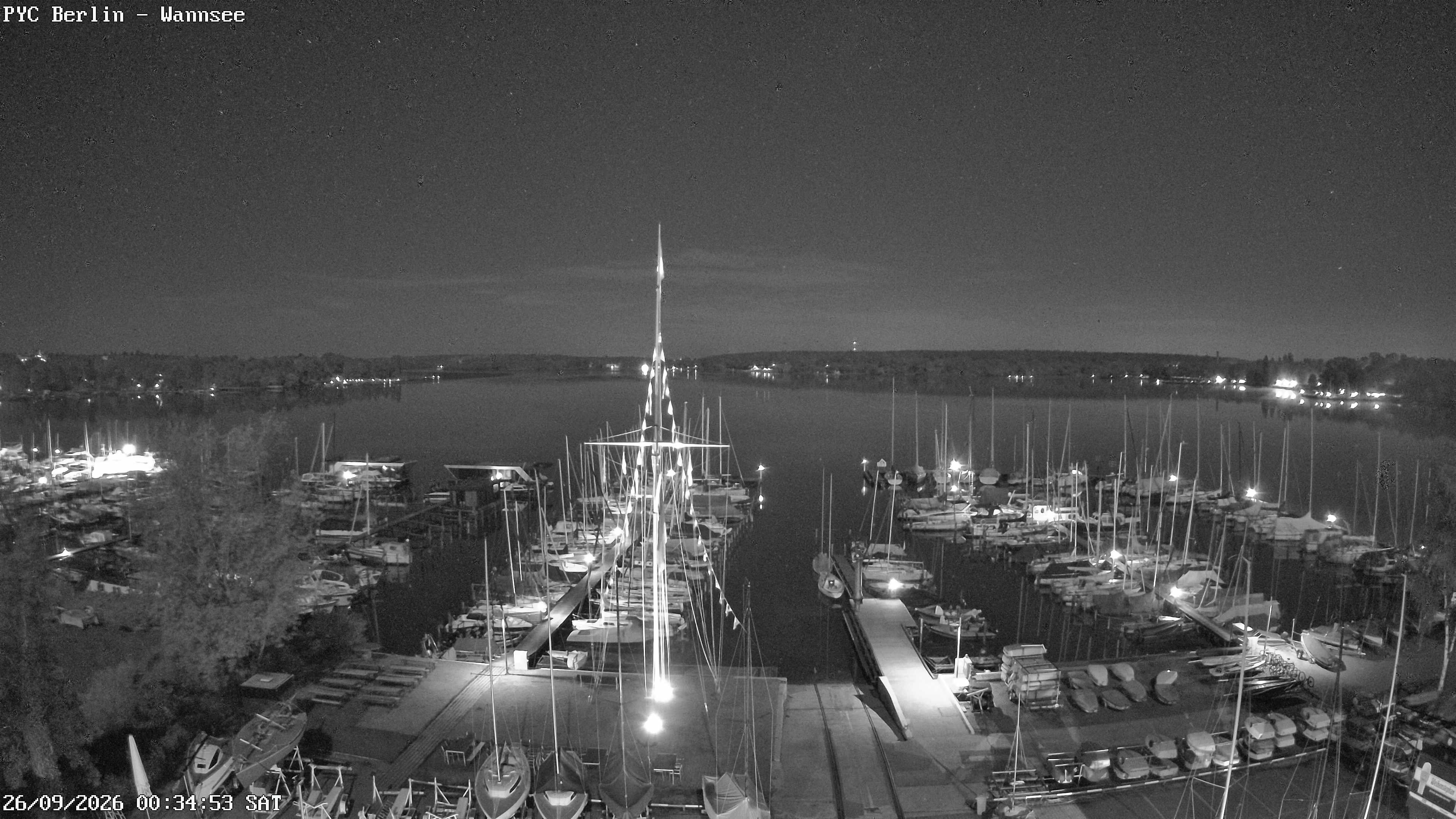 Archiv Foto Webcam Berlin: Potsdamer Yachtclub am Wannsee