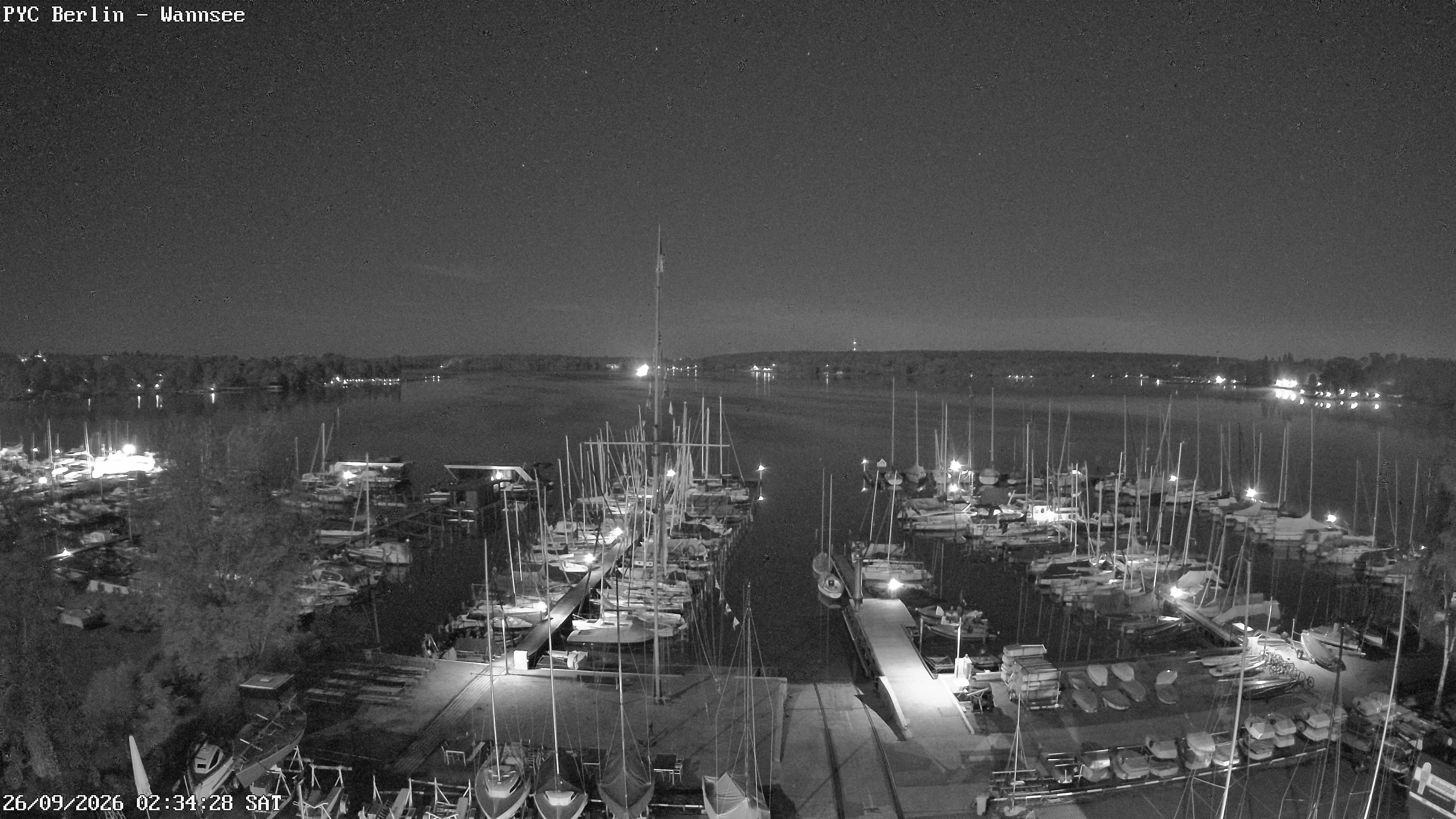 Archiv Foto Webcam Berlin: Potsdamer Yachtclub am Wannsee