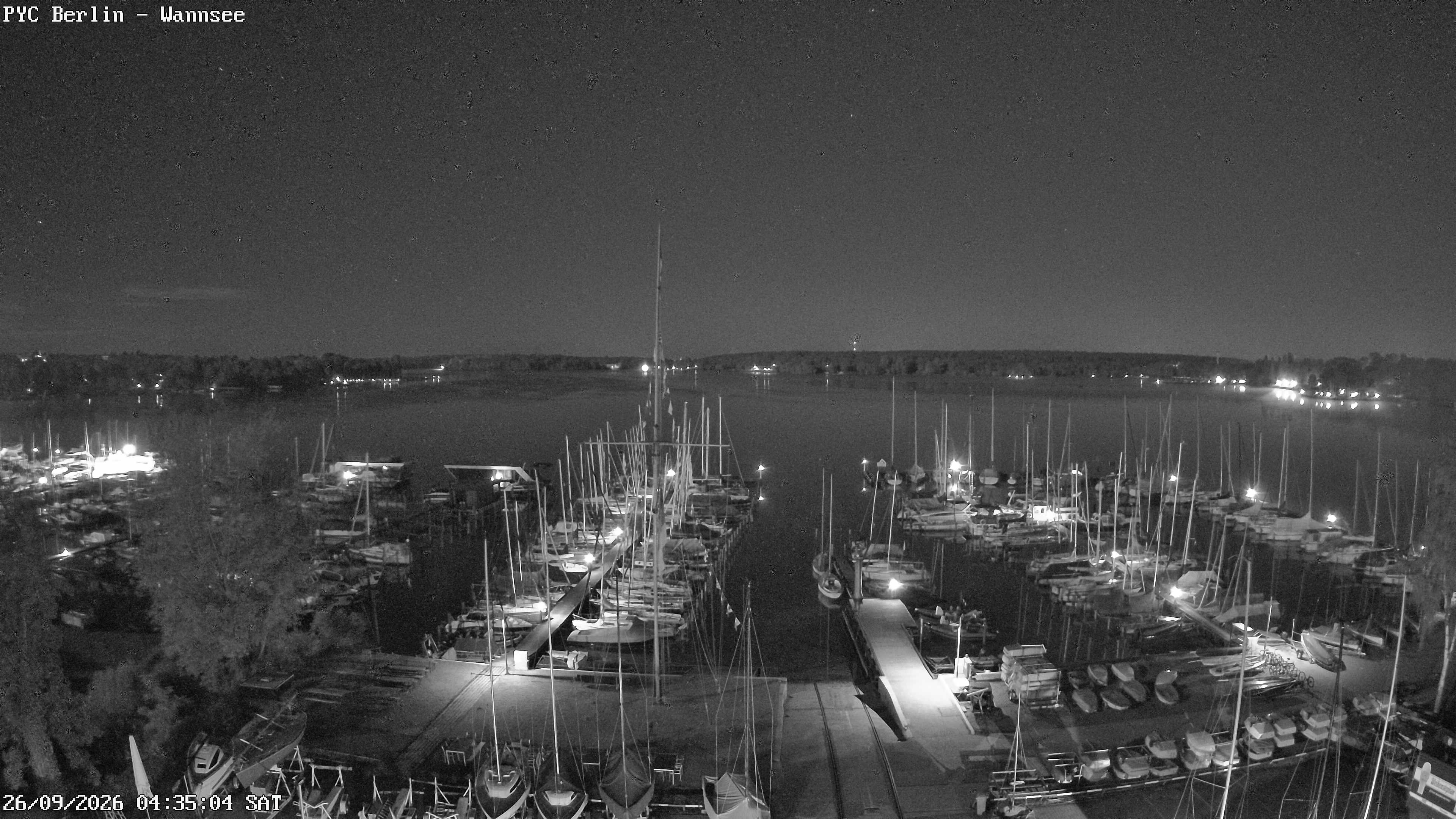 Archiv Foto Webcam Berlin: Potsdamer Yachtclub am Wannsee