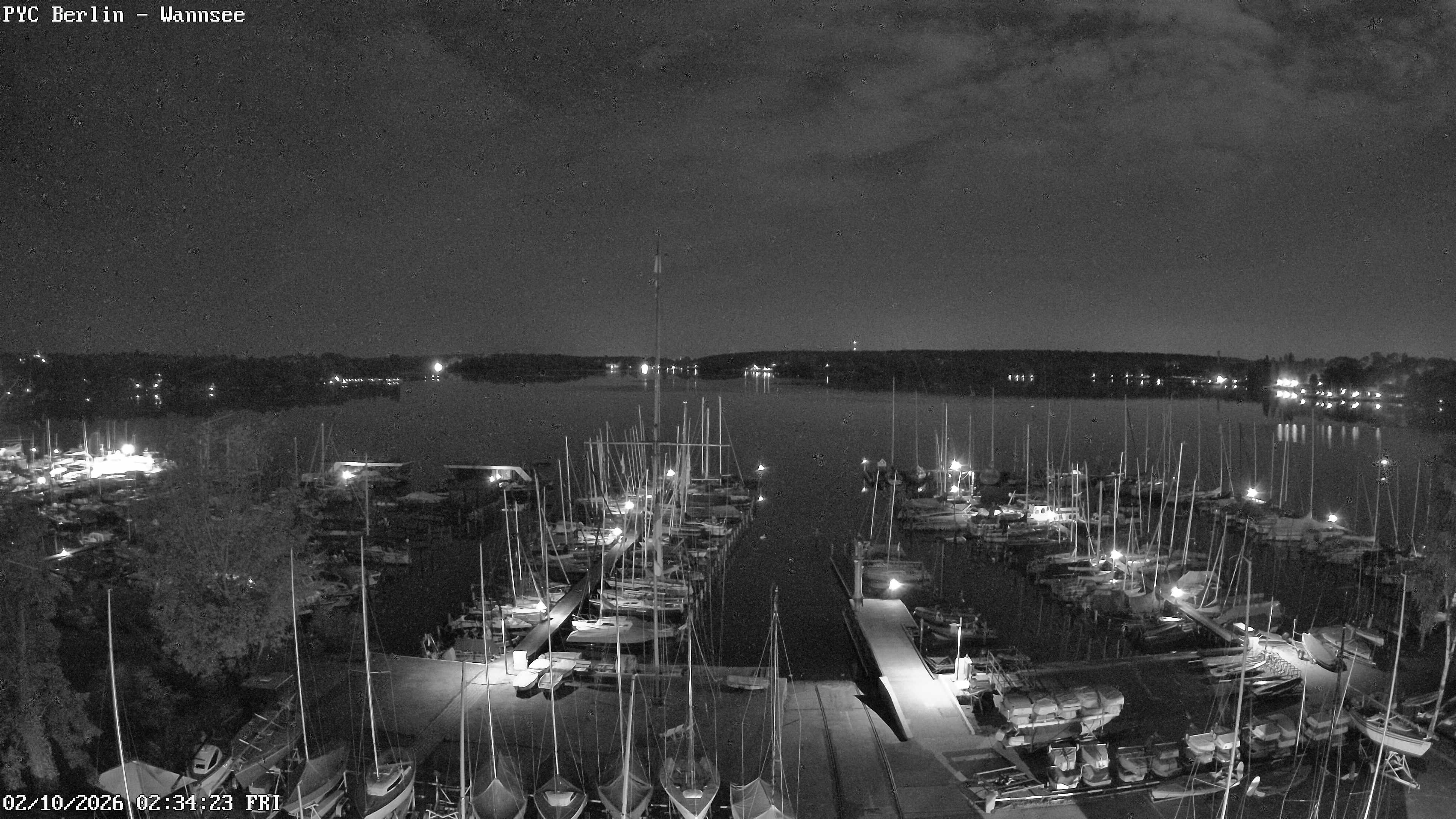 Archiv Foto Webcam Berlin: Potsdamer Yachtclub am Wannsee