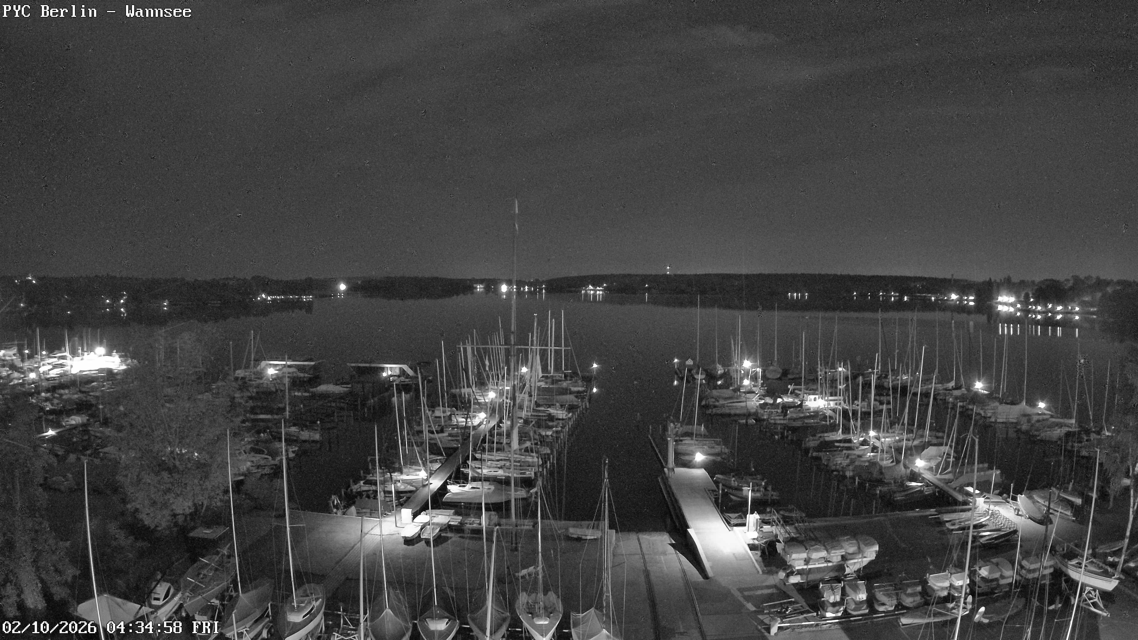 Archiv Foto Webcam Berlin: Potsdamer Yachtclub am Wannsee