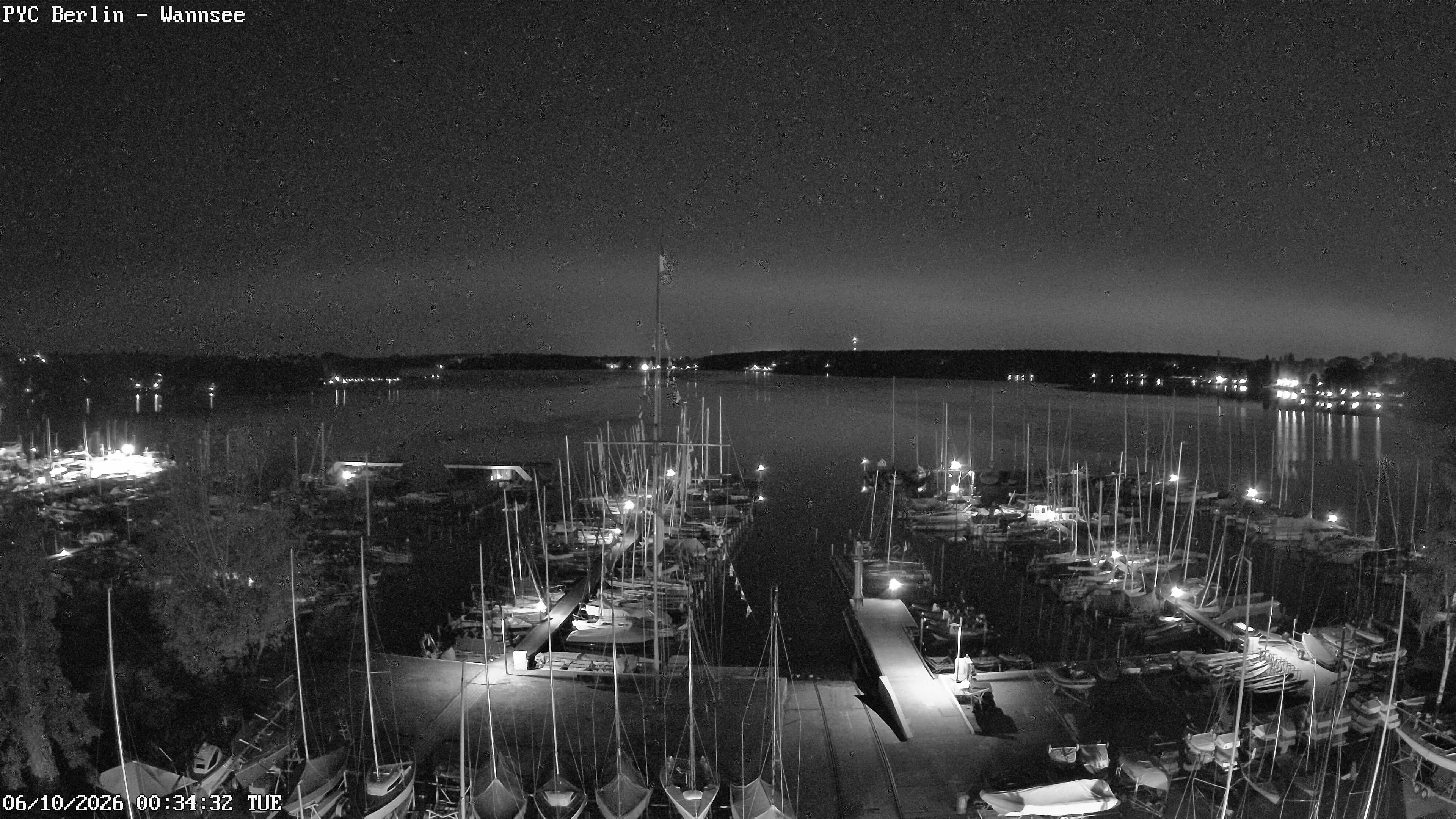Archiv Foto Webcam Berlin: Potsdamer Yachtclub am Wannsee