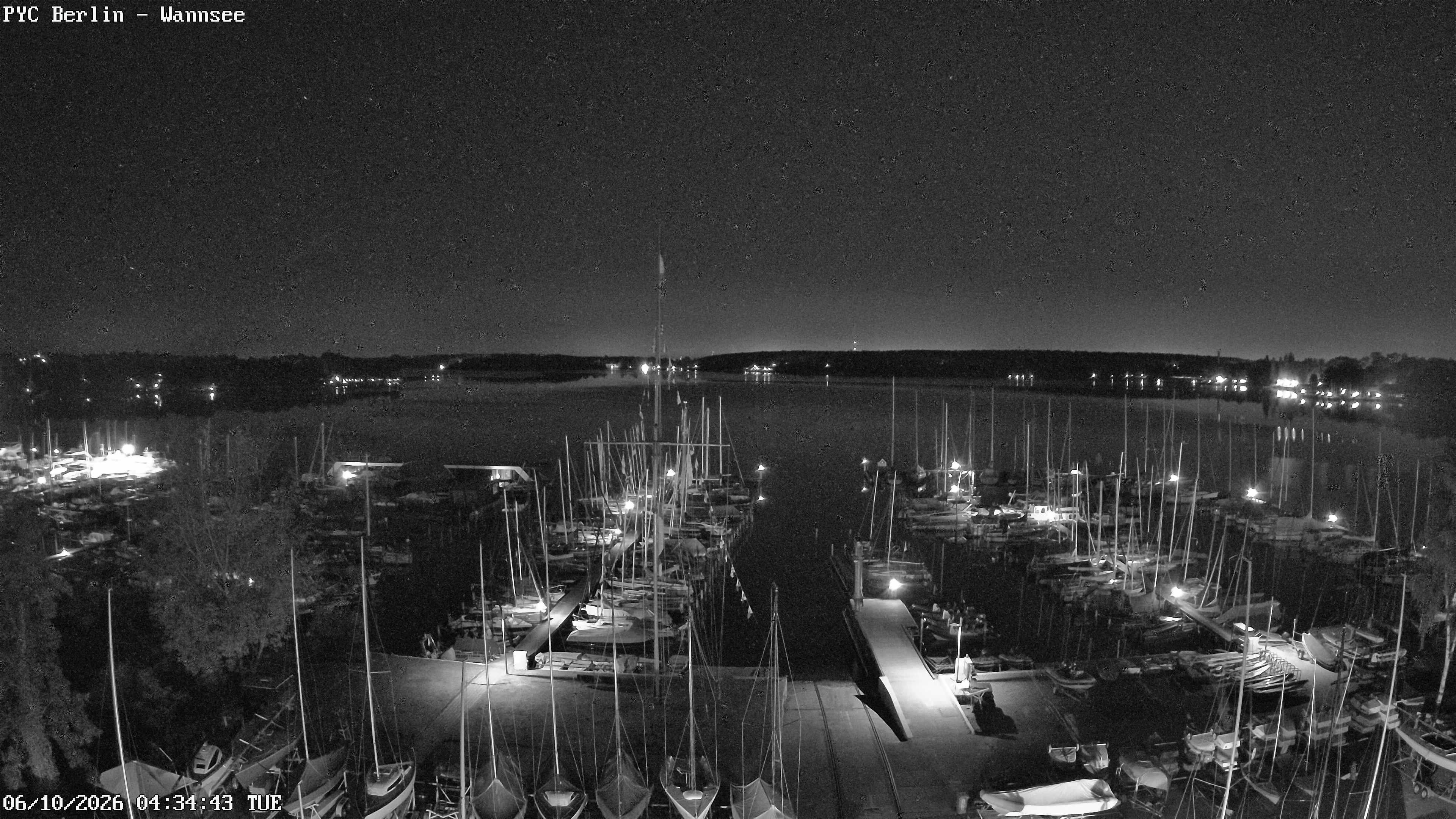 Archiv Foto Webcam Berlin: Potsdamer Yachtclub am Wannsee