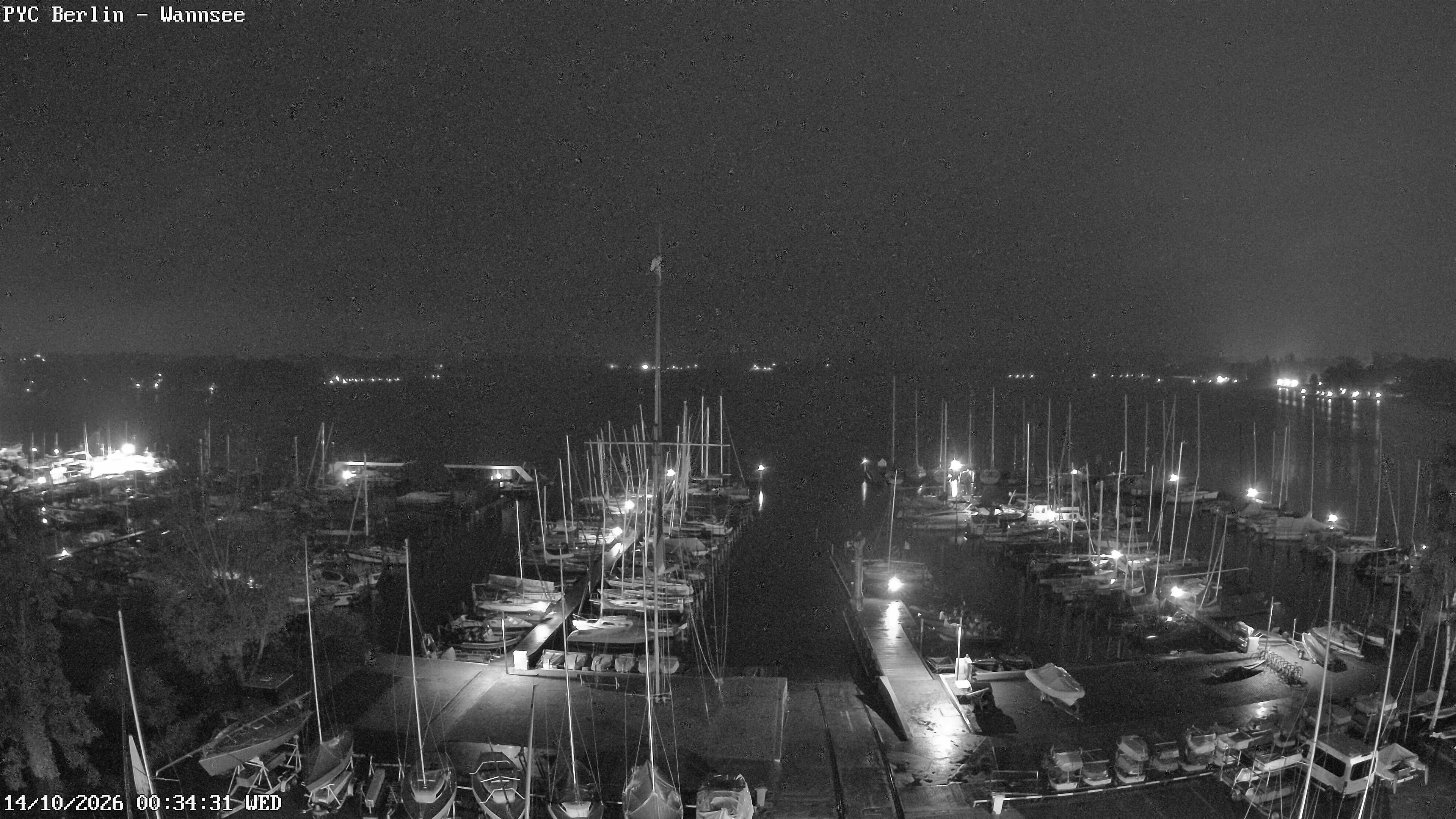 Archiv Foto Webcam Berlin: Potsdamer Yachtclub am Wannsee