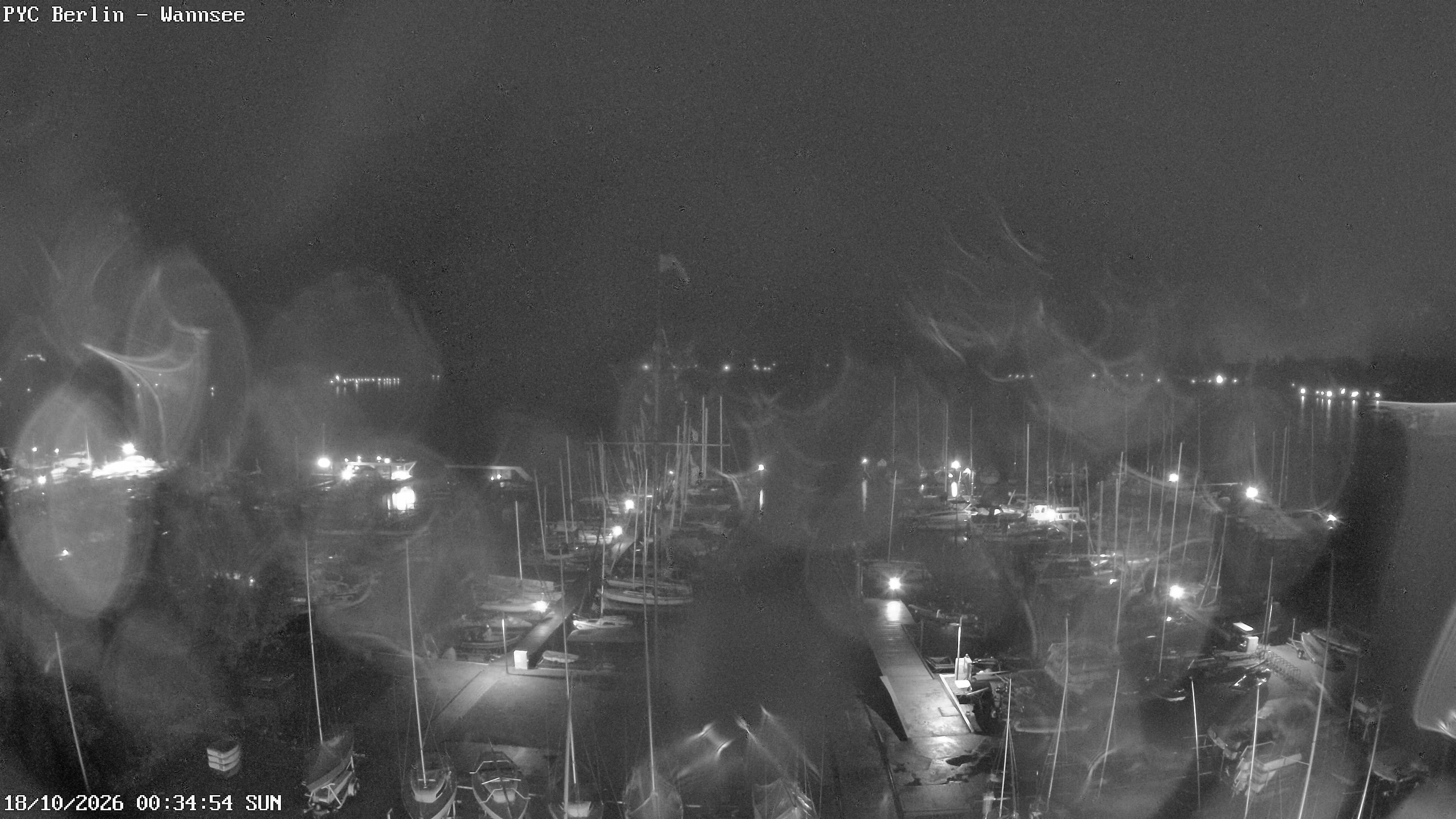 Archiv Foto Webcam Berlin: Potsdamer Yachtclub am Wannsee