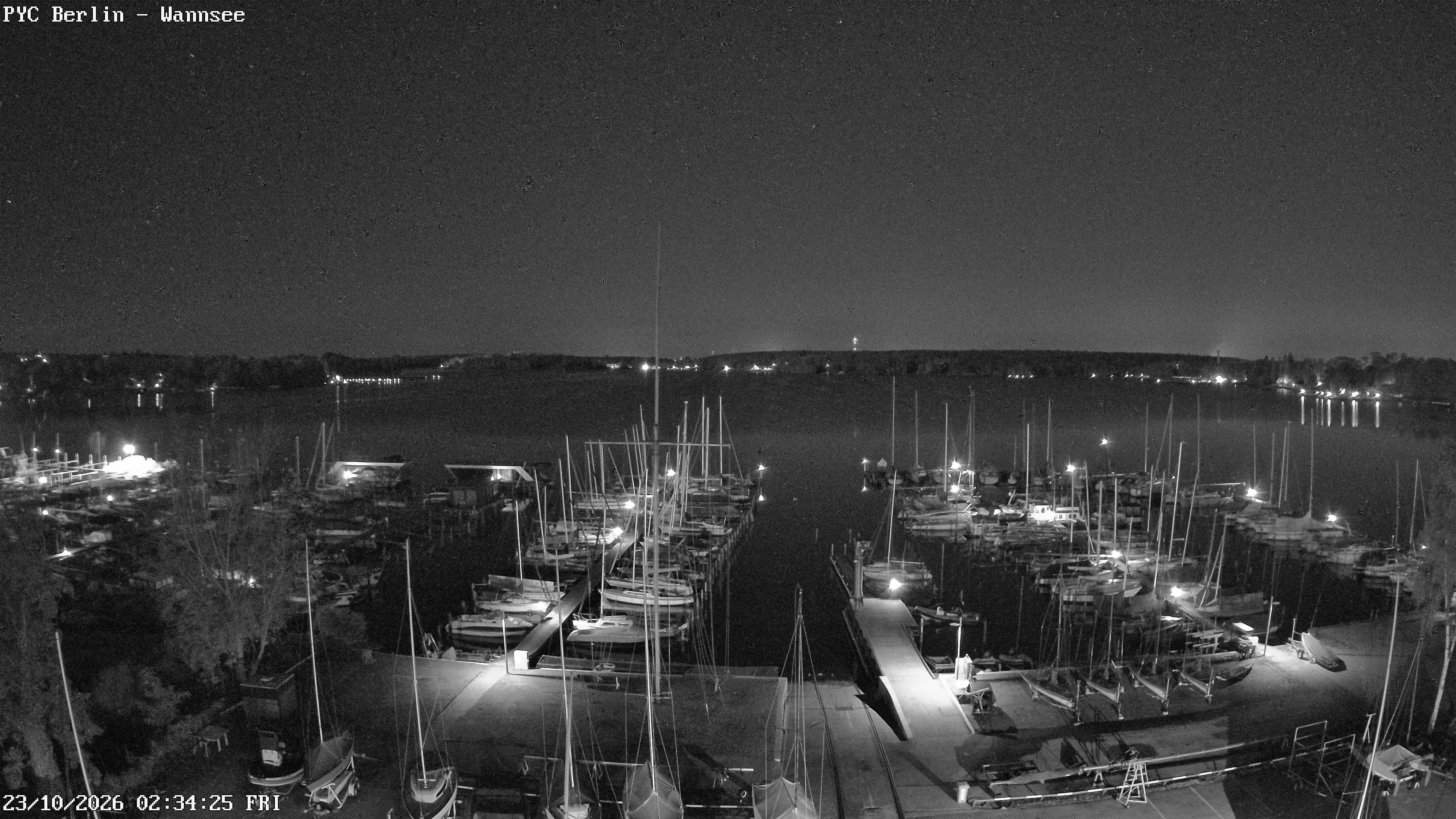 Archiv Foto Webcam Berlin: Potsdamer Yachtclub am Wannsee