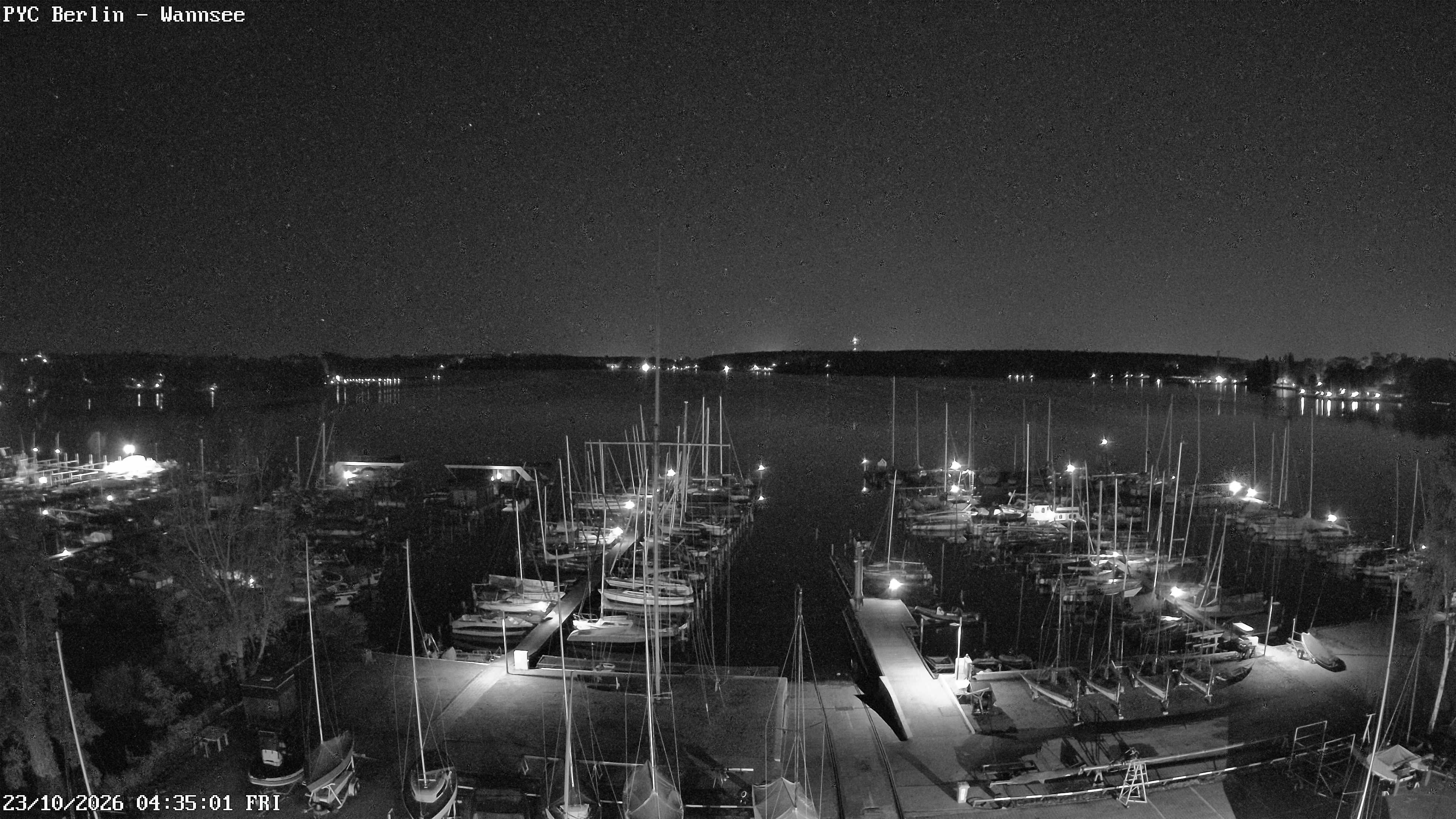 Archiv Foto Webcam Berlin: Potsdamer Yachtclub am Wannsee