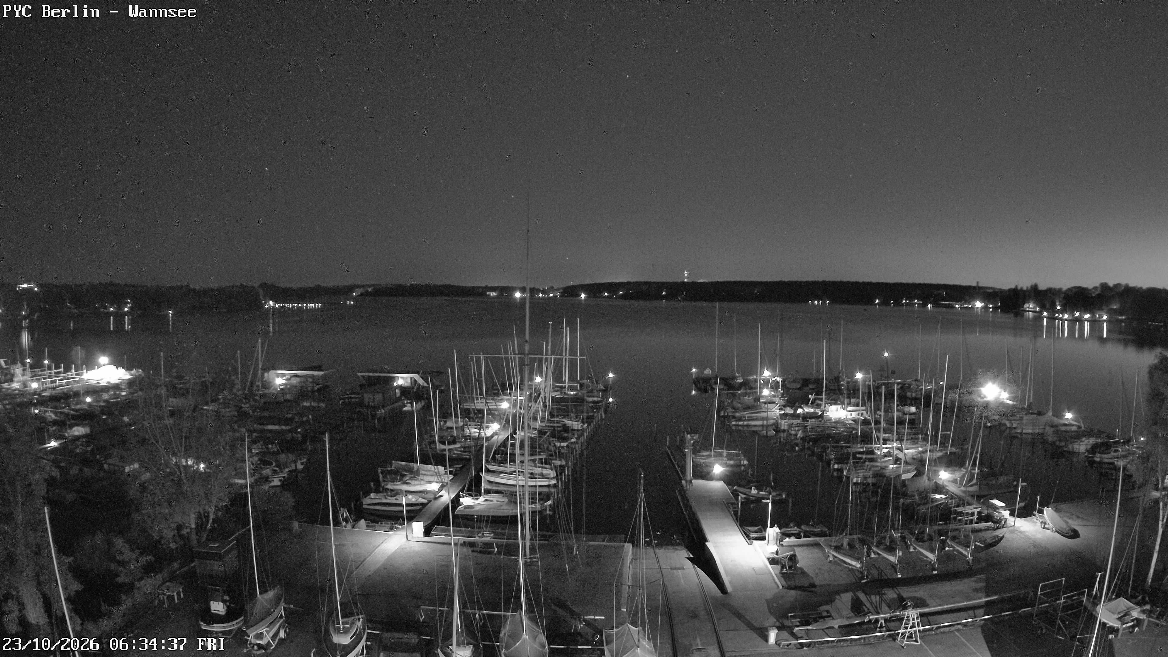 Archiv Foto Webcam Berlin: Potsdamer Yachtclub am Wannsee