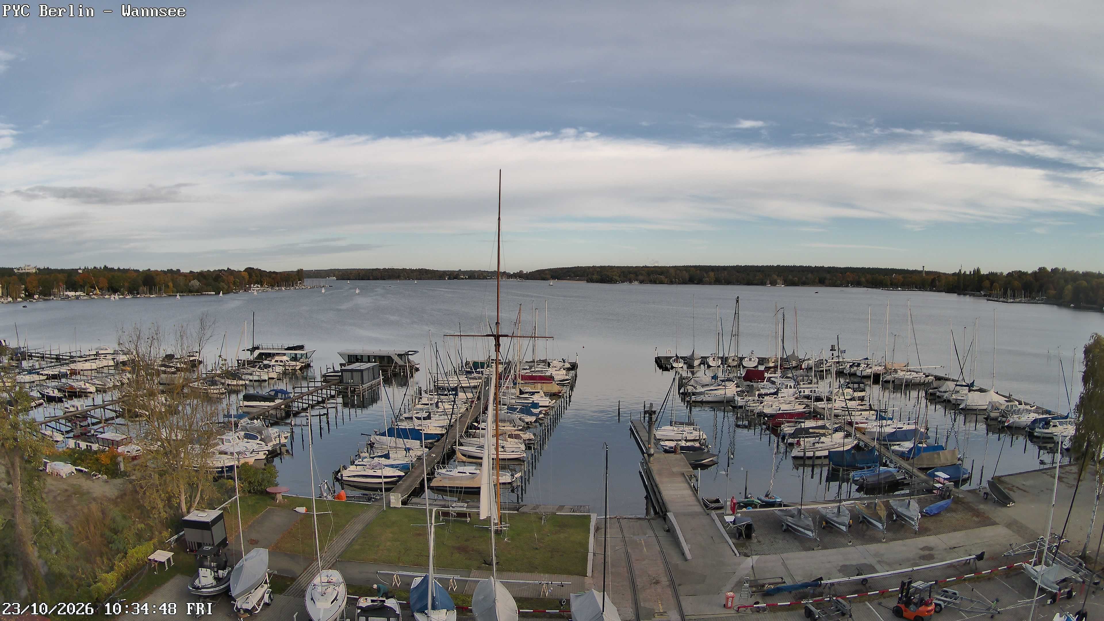 Archiv Foto Webcam Berlin: Potsdamer Yachtclub am Wannsee