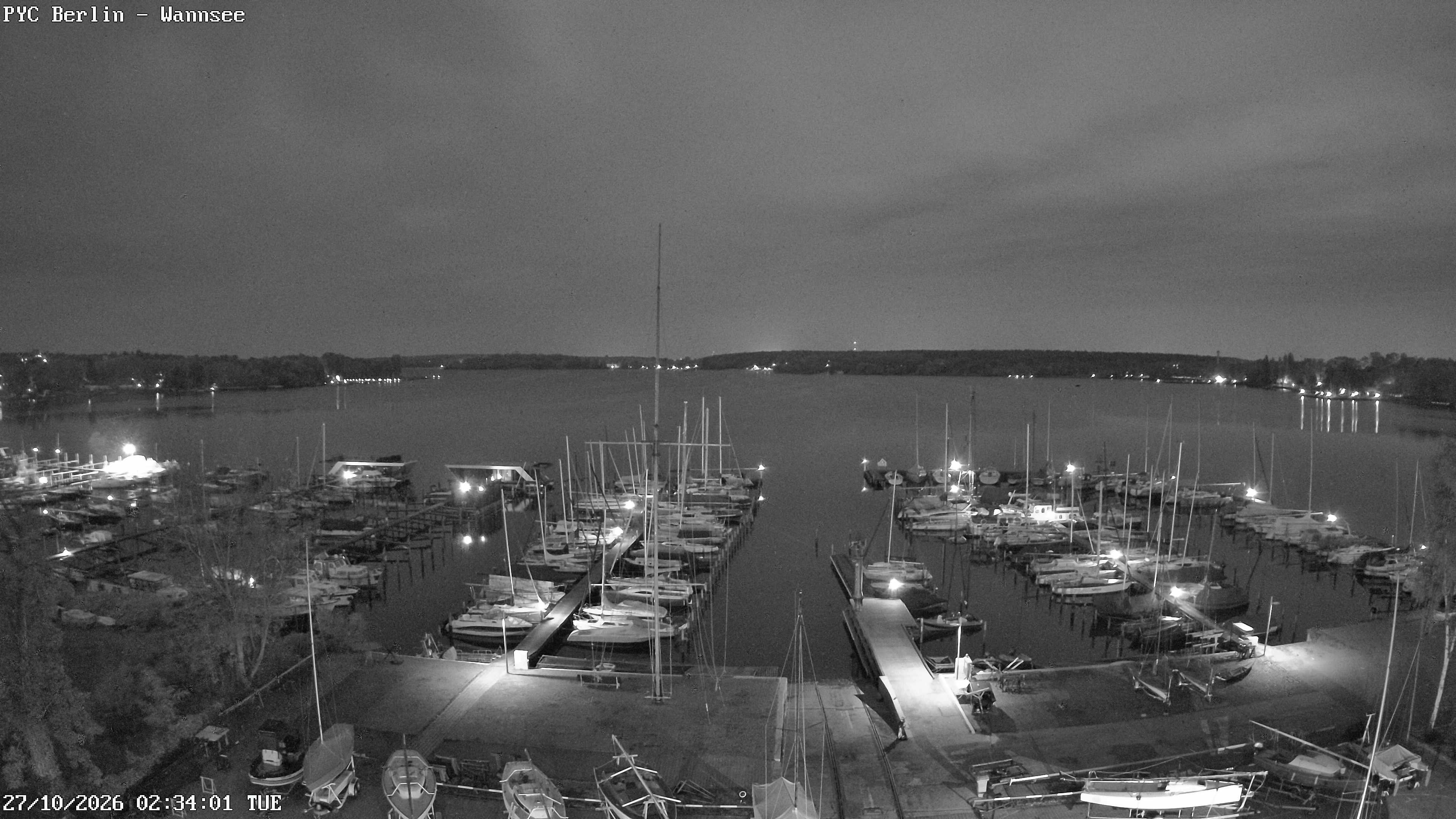 Archiv Foto Webcam Berlin: Potsdamer Yachtclub am Wannsee