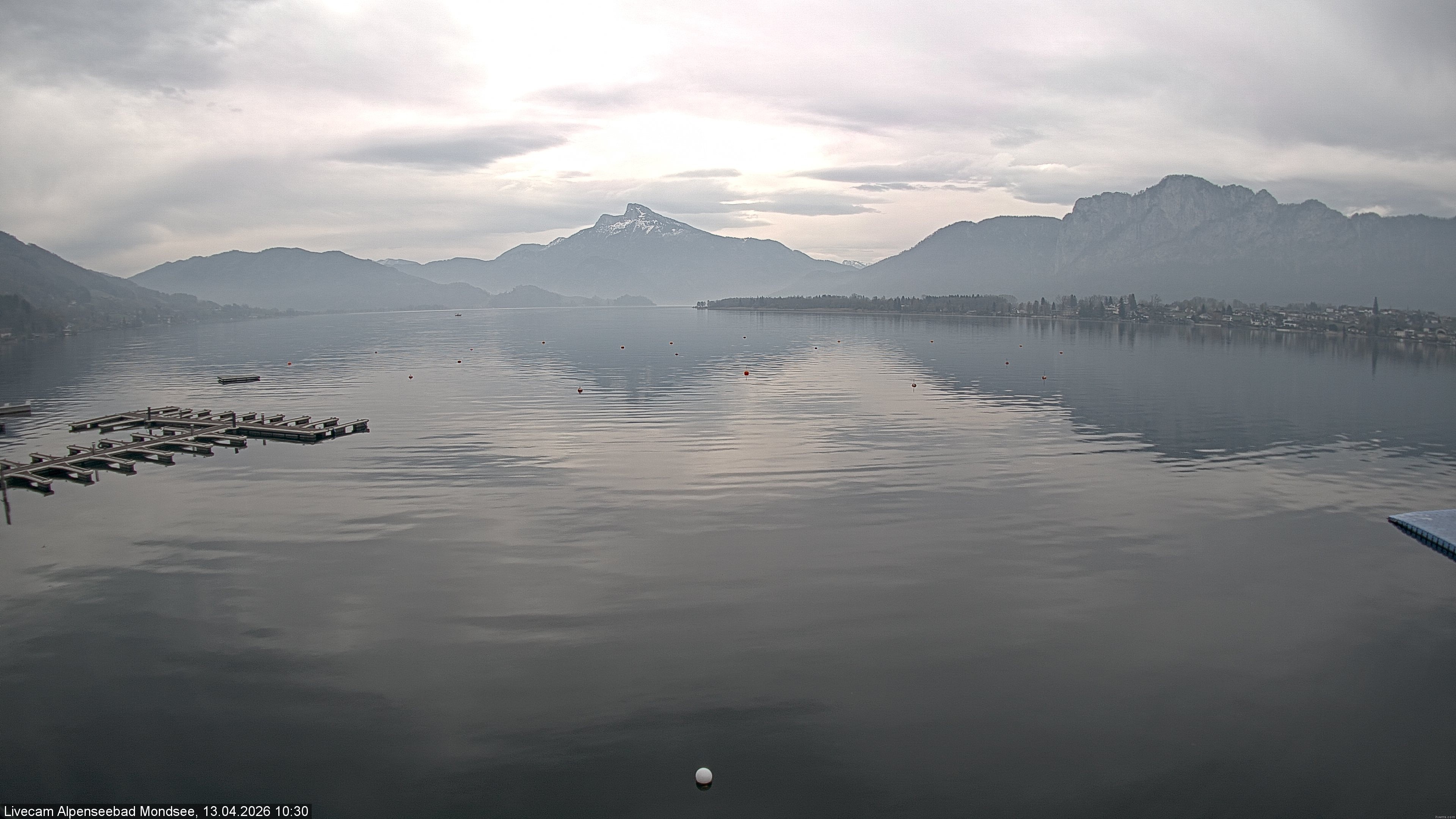 Archiv Foto Webcam Strandbad Alpenseebad am Mondsee
