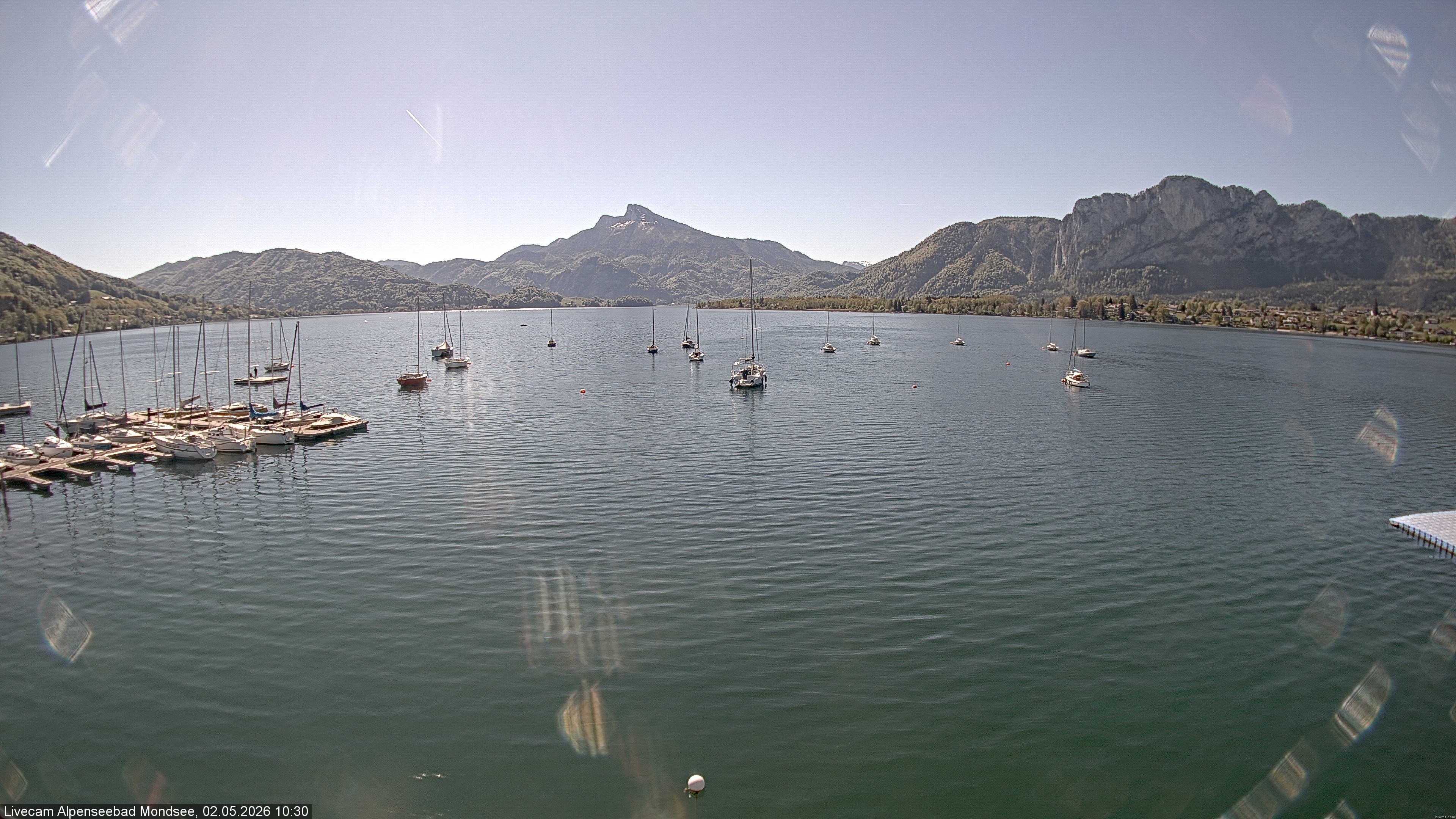 Archiv Foto Webcam Strandbad Alpenseebad am Mondsee