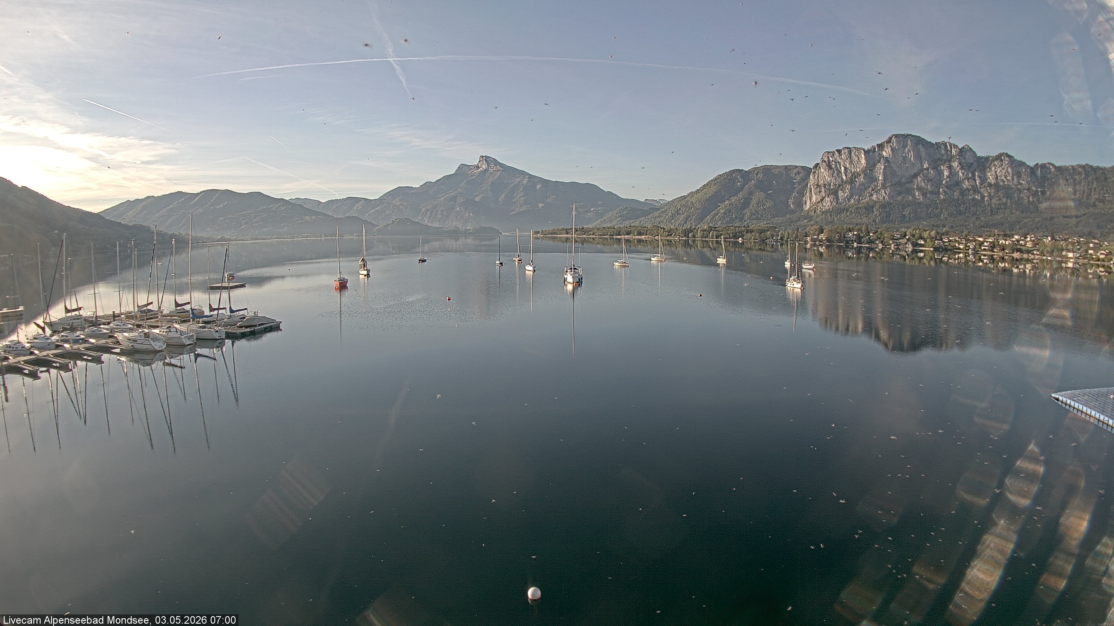 Archiv Foto Webcam Strandbad Alpenseebad am Mondsee