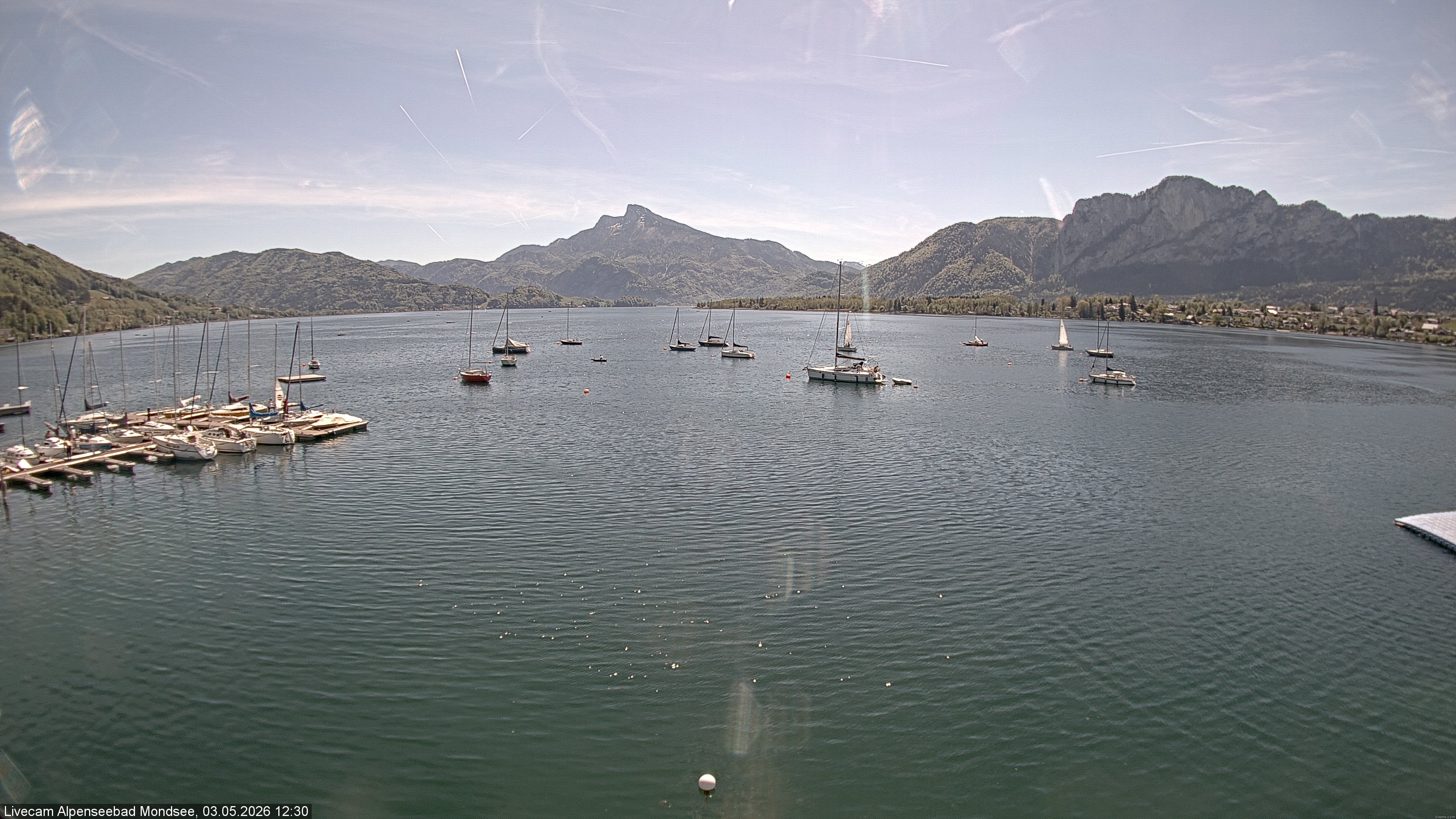 Archiv Foto Webcam Strandbad Alpenseebad am Mondsee