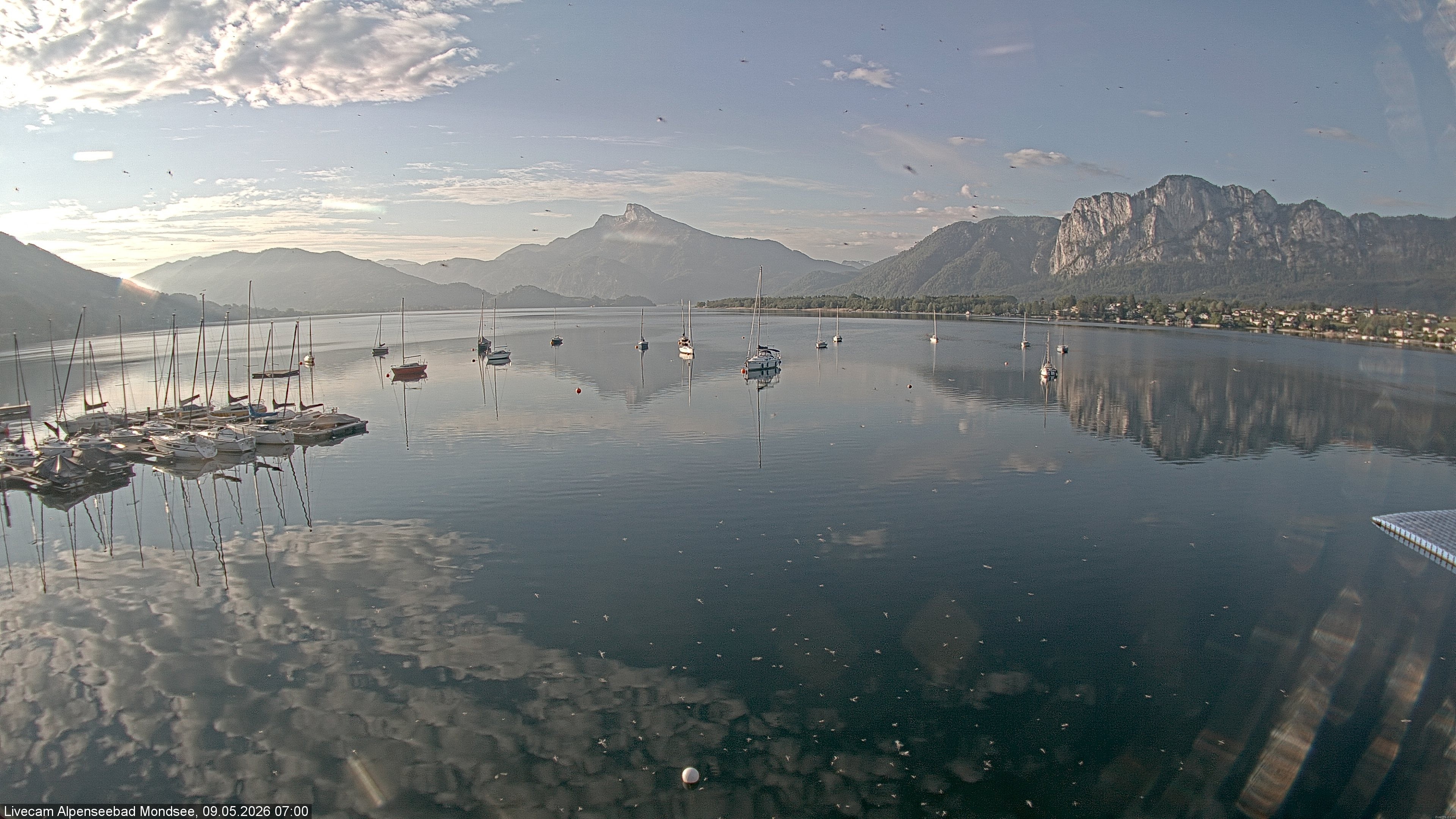 Archiv Foto Webcam Strandbad Alpenseebad am Mondsee
