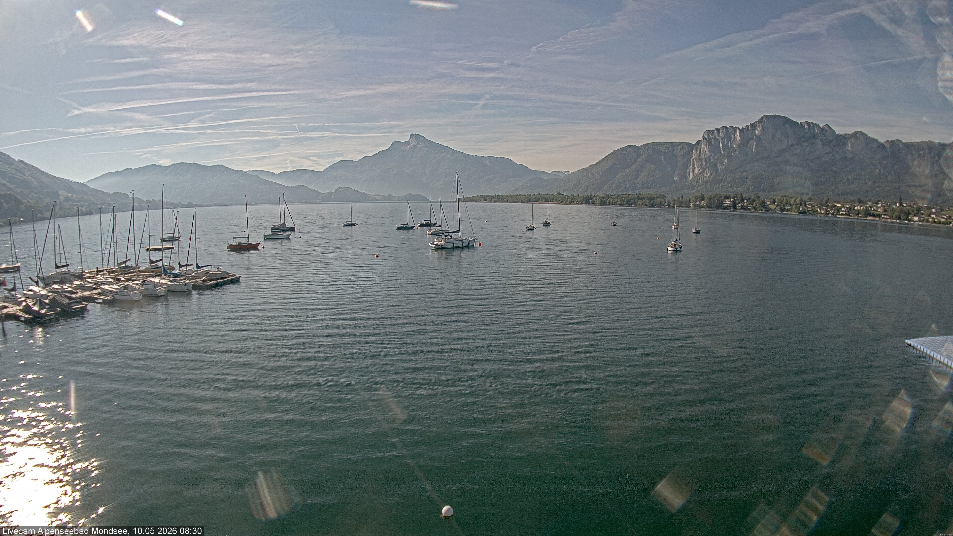 Archiv Foto Webcam Strandbad Alpenseebad am Mondsee