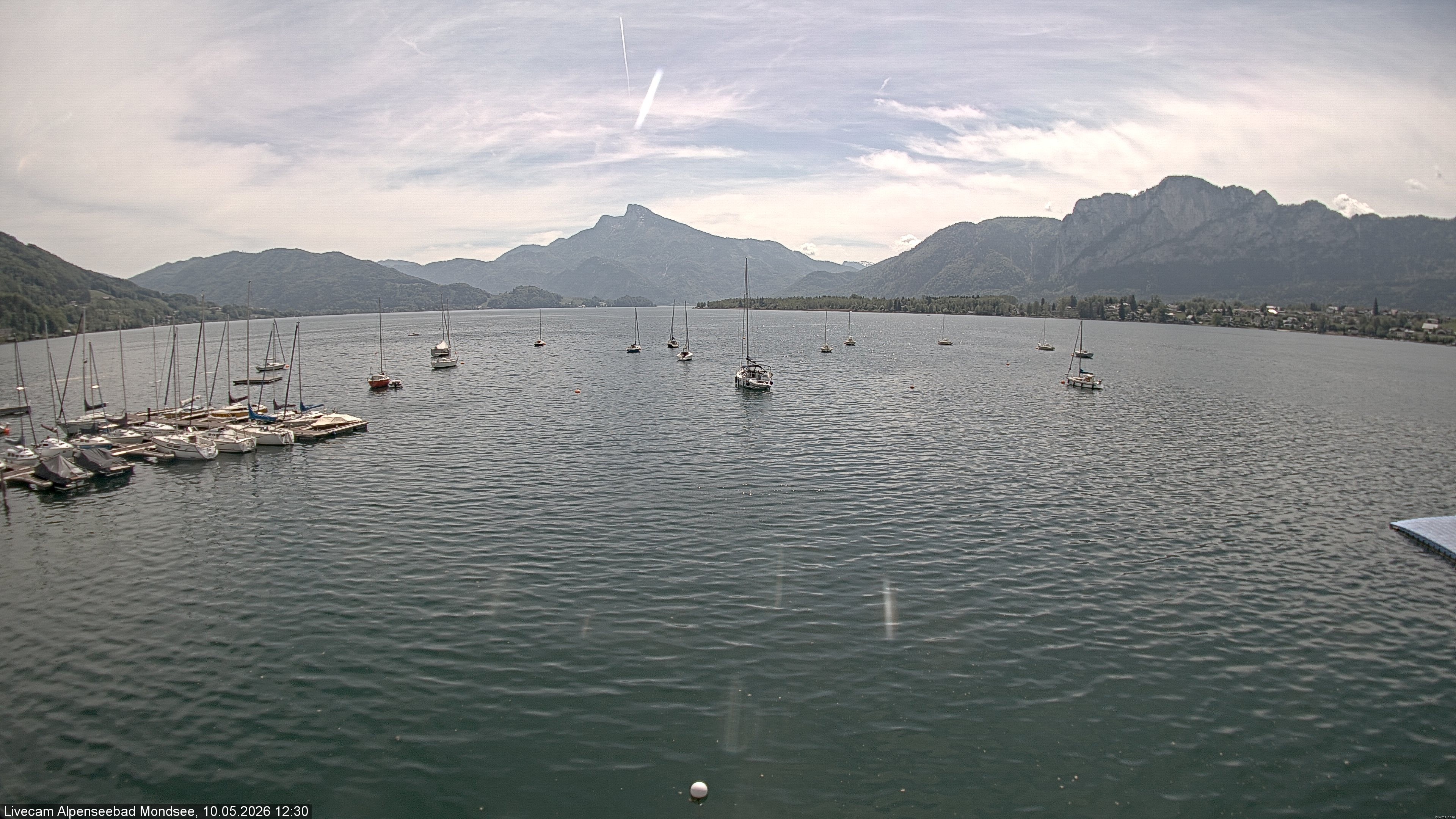 Archiv Foto Webcam Strandbad Alpenseebad am Mondsee