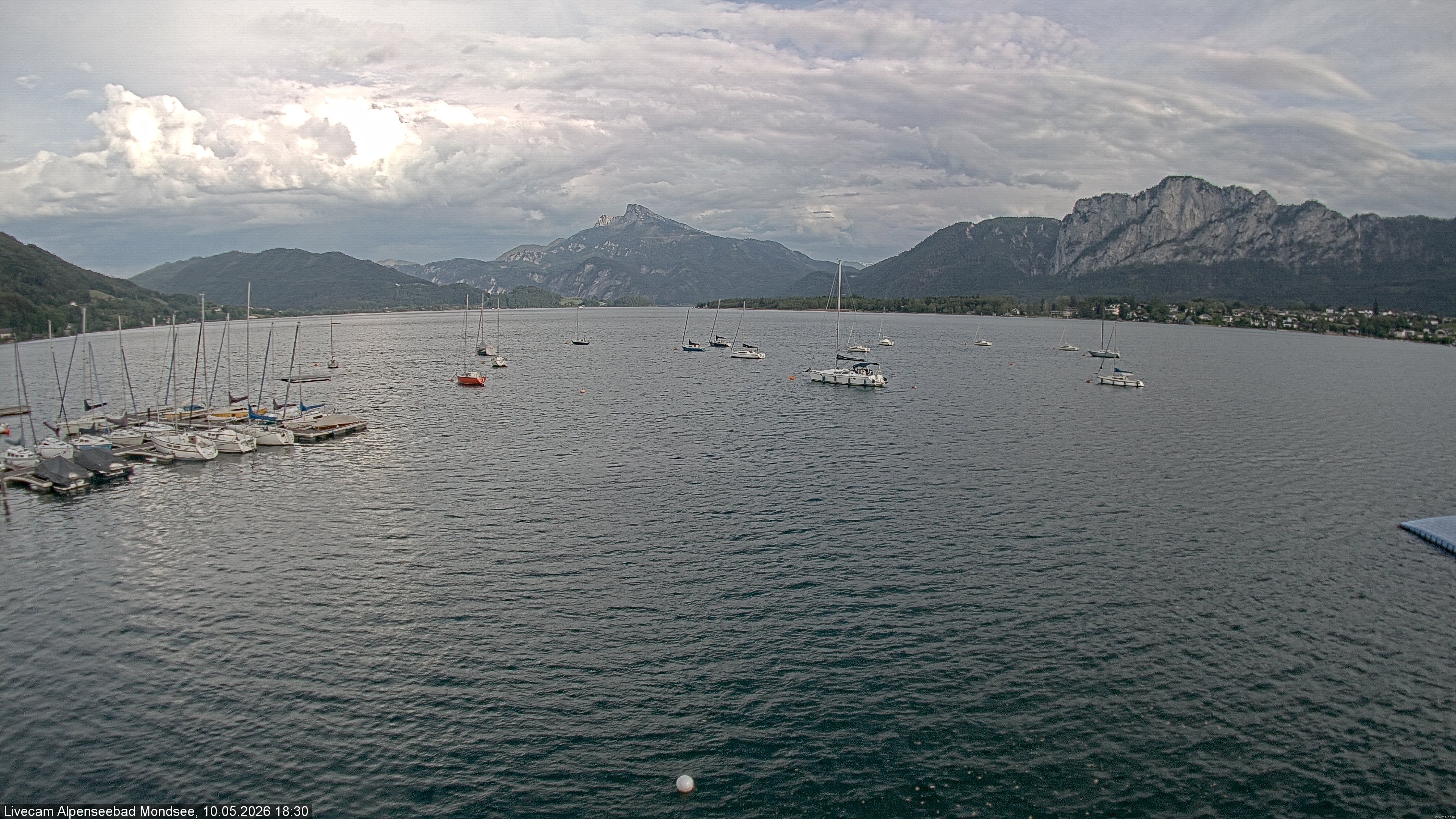 Archiv Foto Webcam Strandbad Alpenseebad am Mondsee