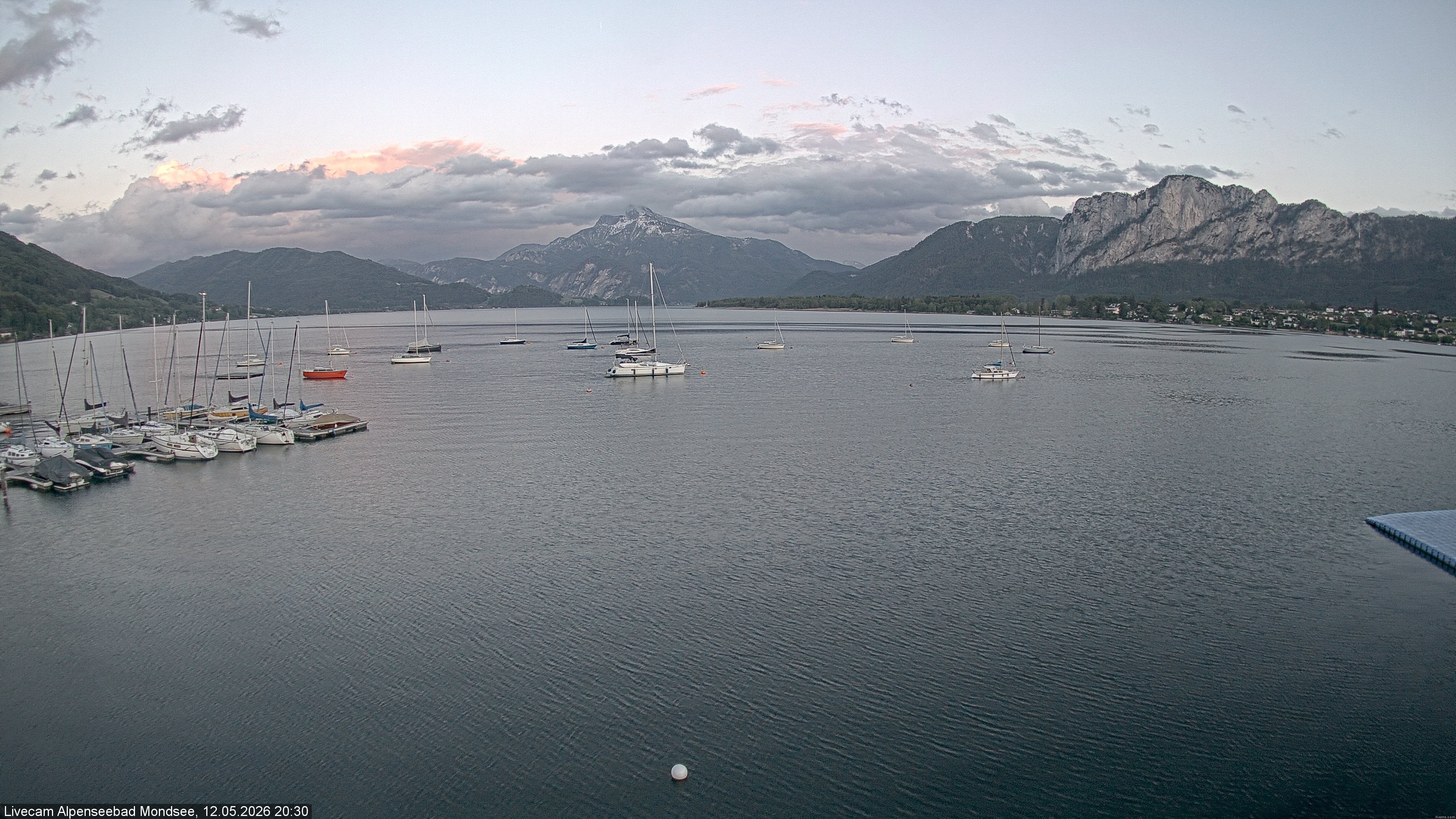 Archiv Foto Webcam Strandbad Alpenseebad am Mondsee