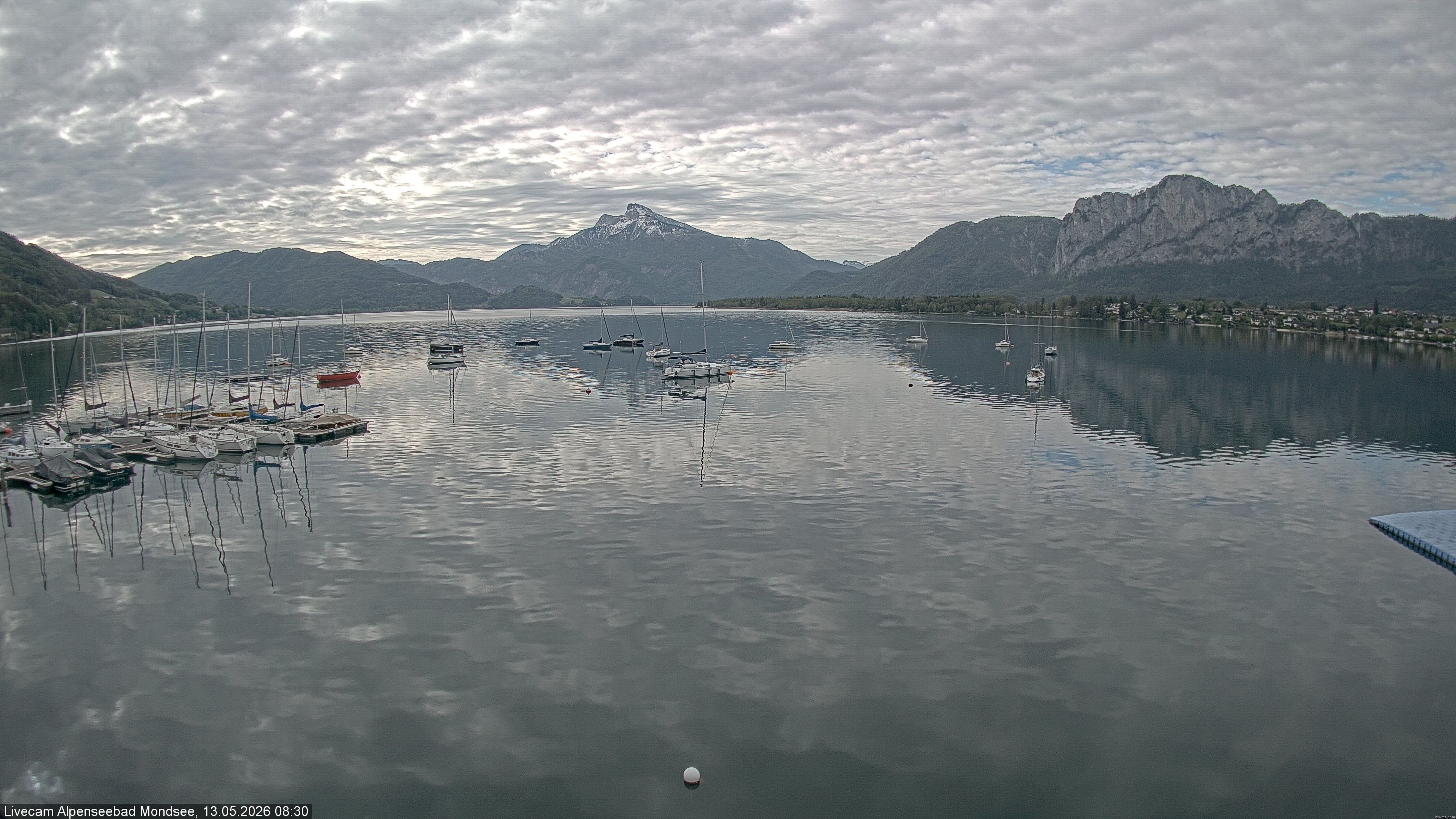 Archiv Foto Webcam Strandbad Alpenseebad am Mondsee