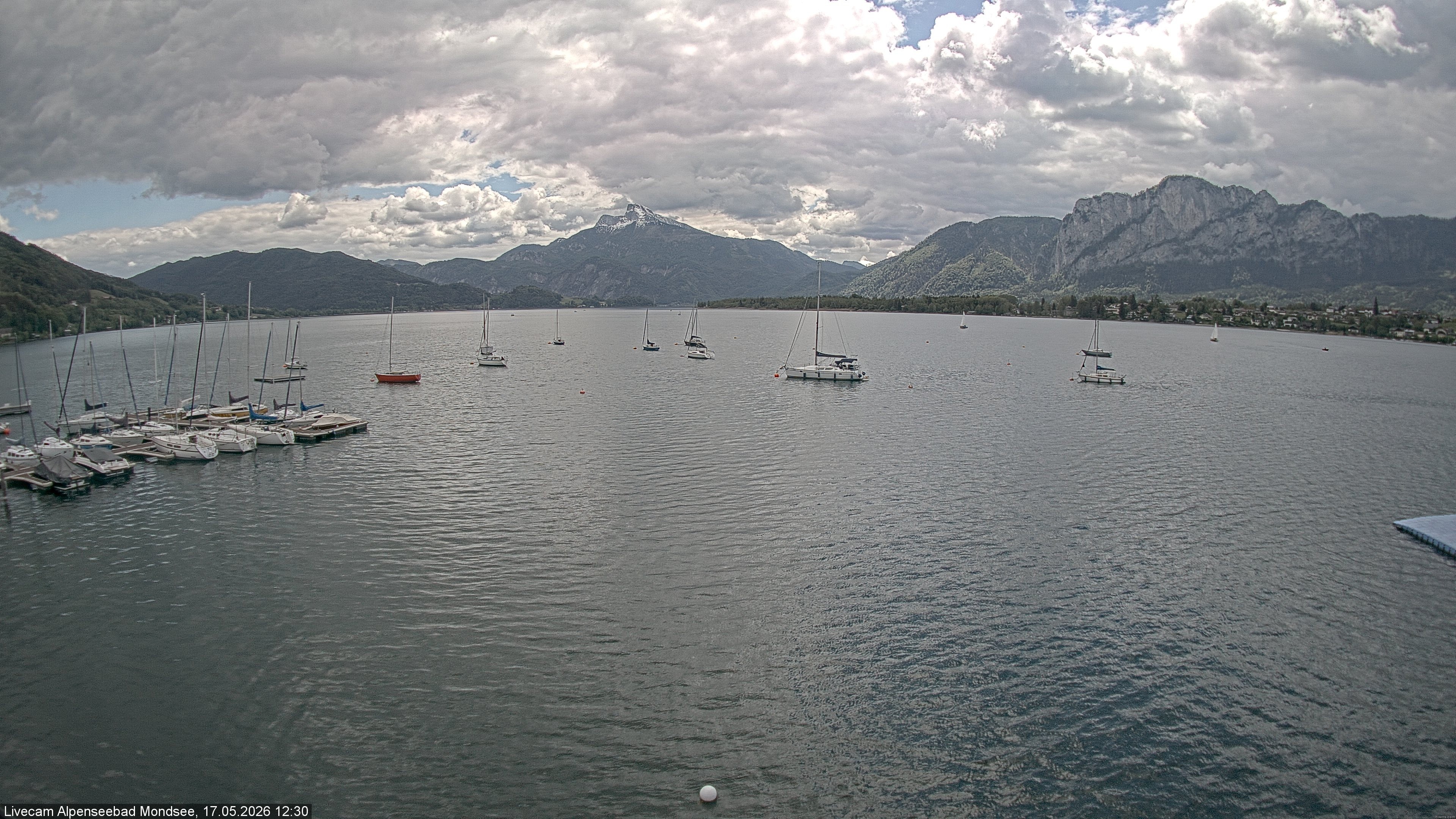 Archiv Foto Webcam Strandbad Alpenseebad am Mondsee