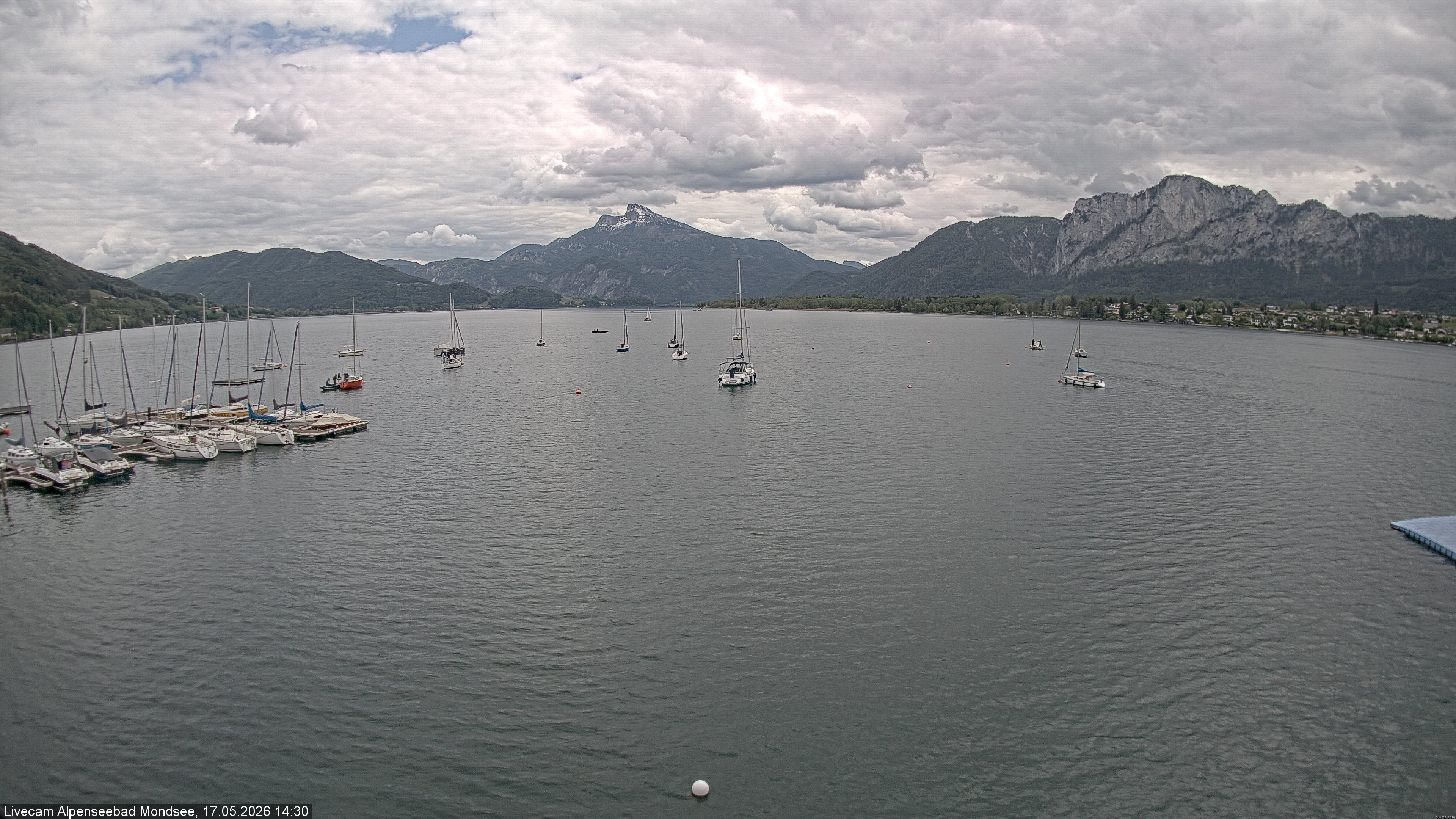 Archiv Foto Webcam Strandbad Alpenseebad am Mondsee
