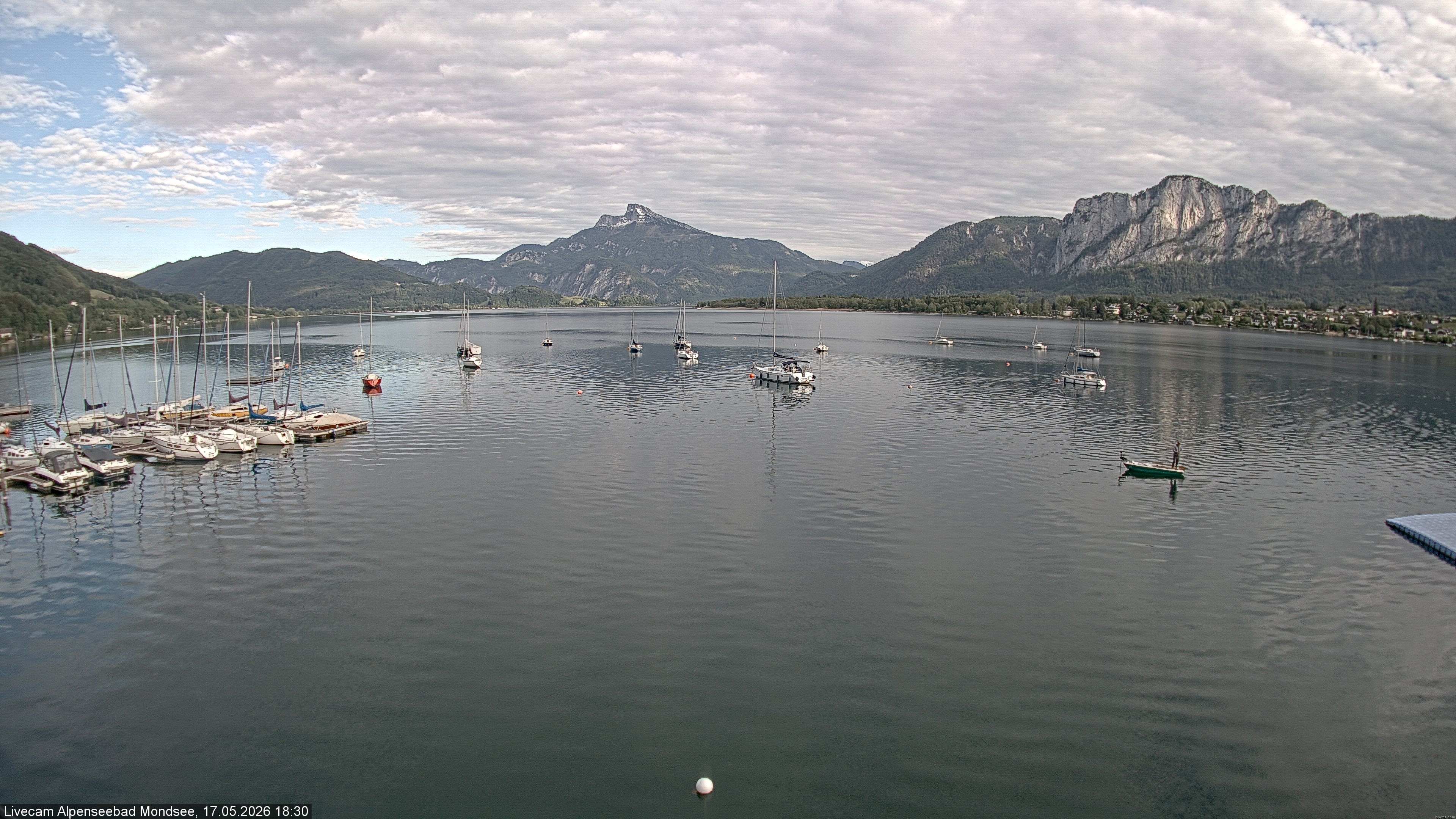 Archiv Foto Webcam Strandbad Alpenseebad am Mondsee
