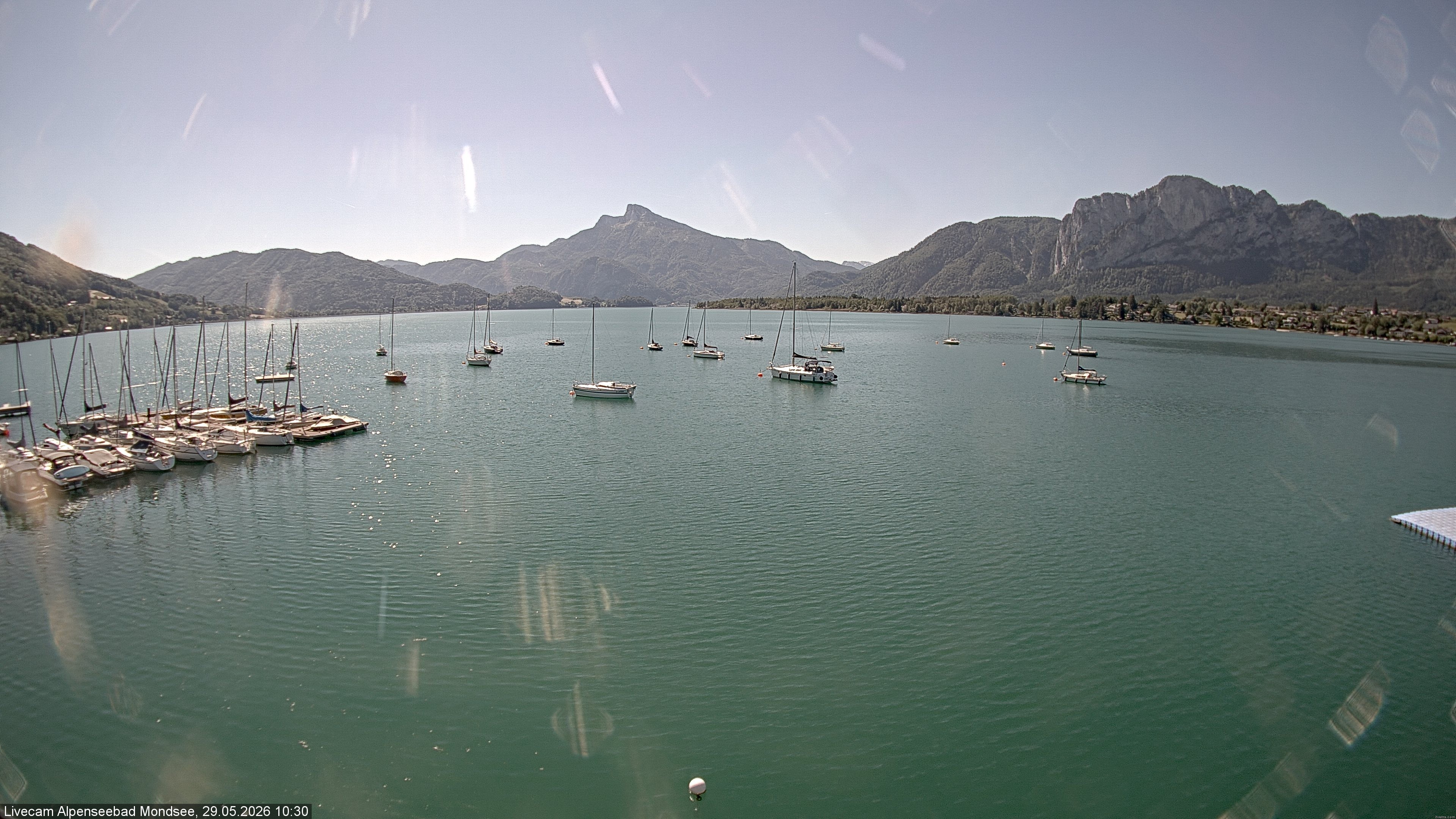 Archiv Foto Webcam Strandbad Alpenseebad am Mondsee