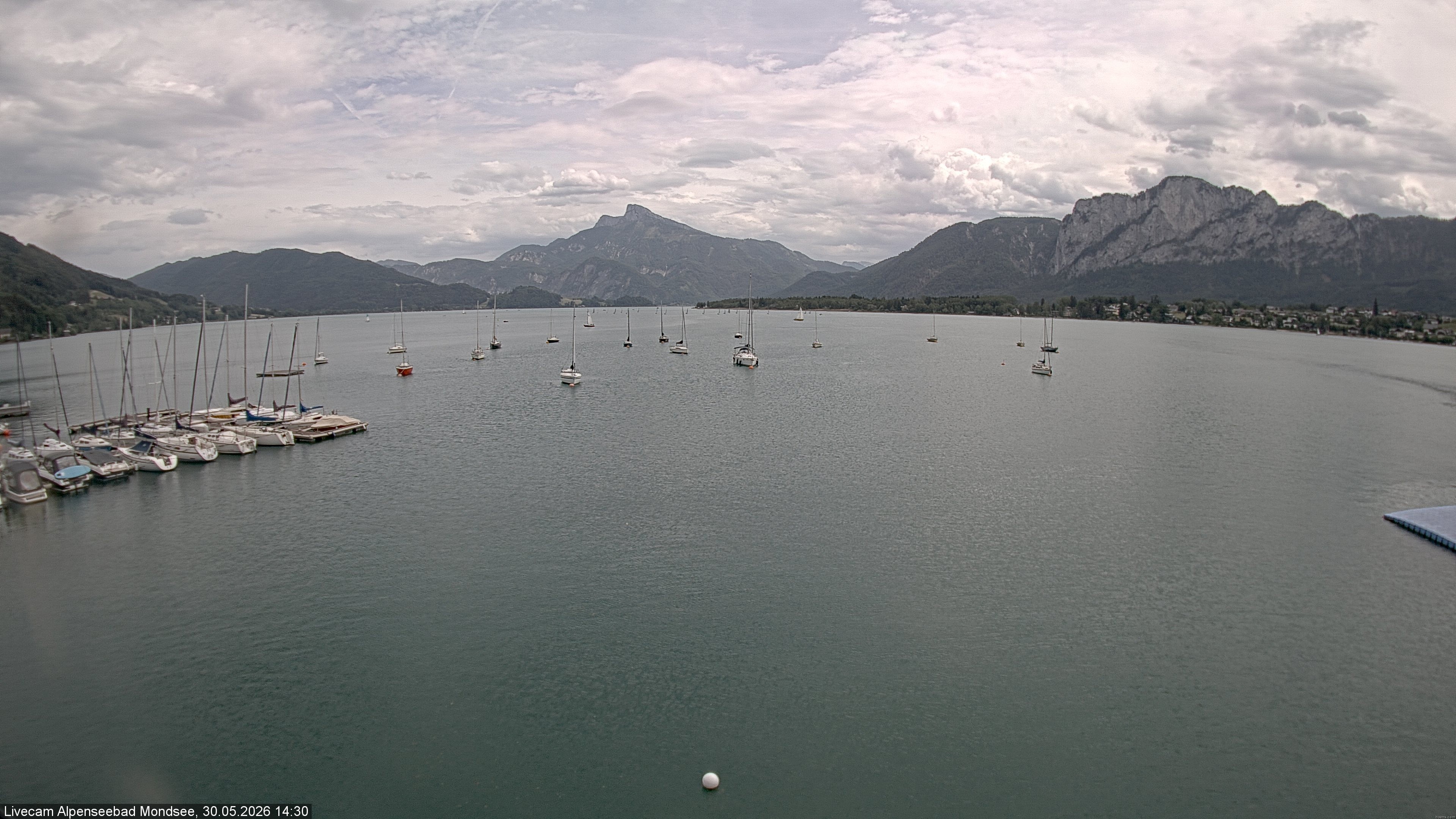 Archiv Foto Webcam Strandbad Alpenseebad am Mondsee