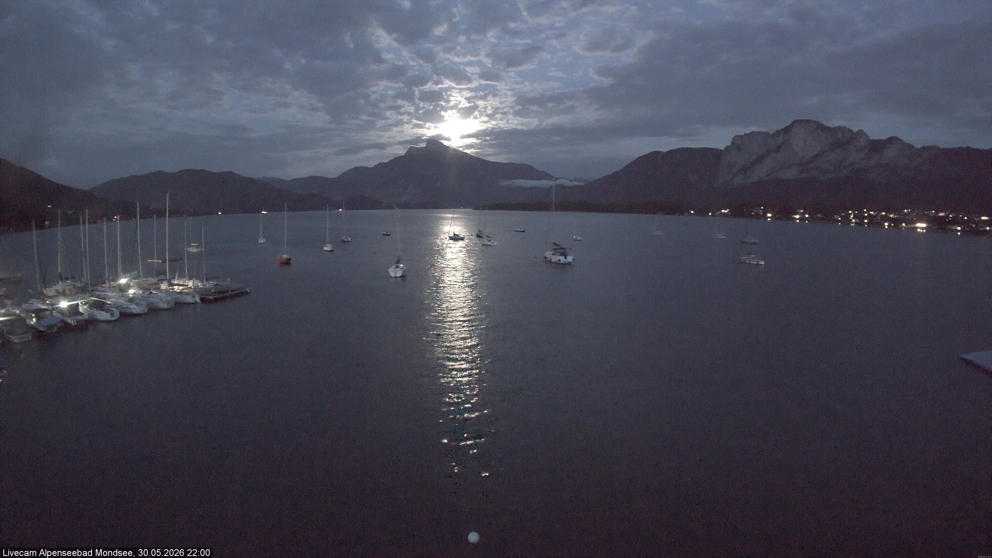 Archiv Foto Webcam Strandbad Alpenseebad am Mondsee