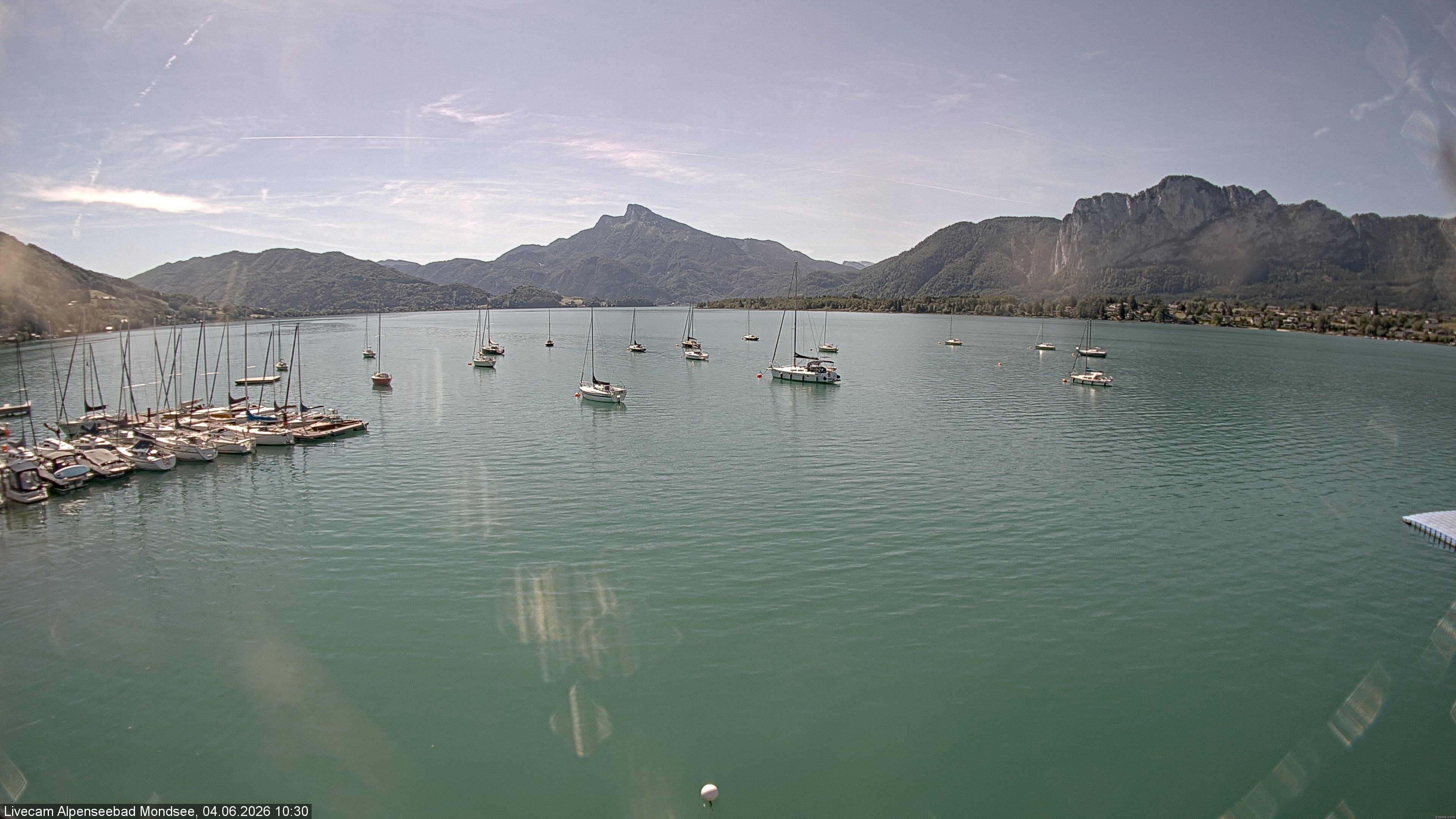 Archiv Foto Webcam Strandbad Alpenseebad am Mondsee